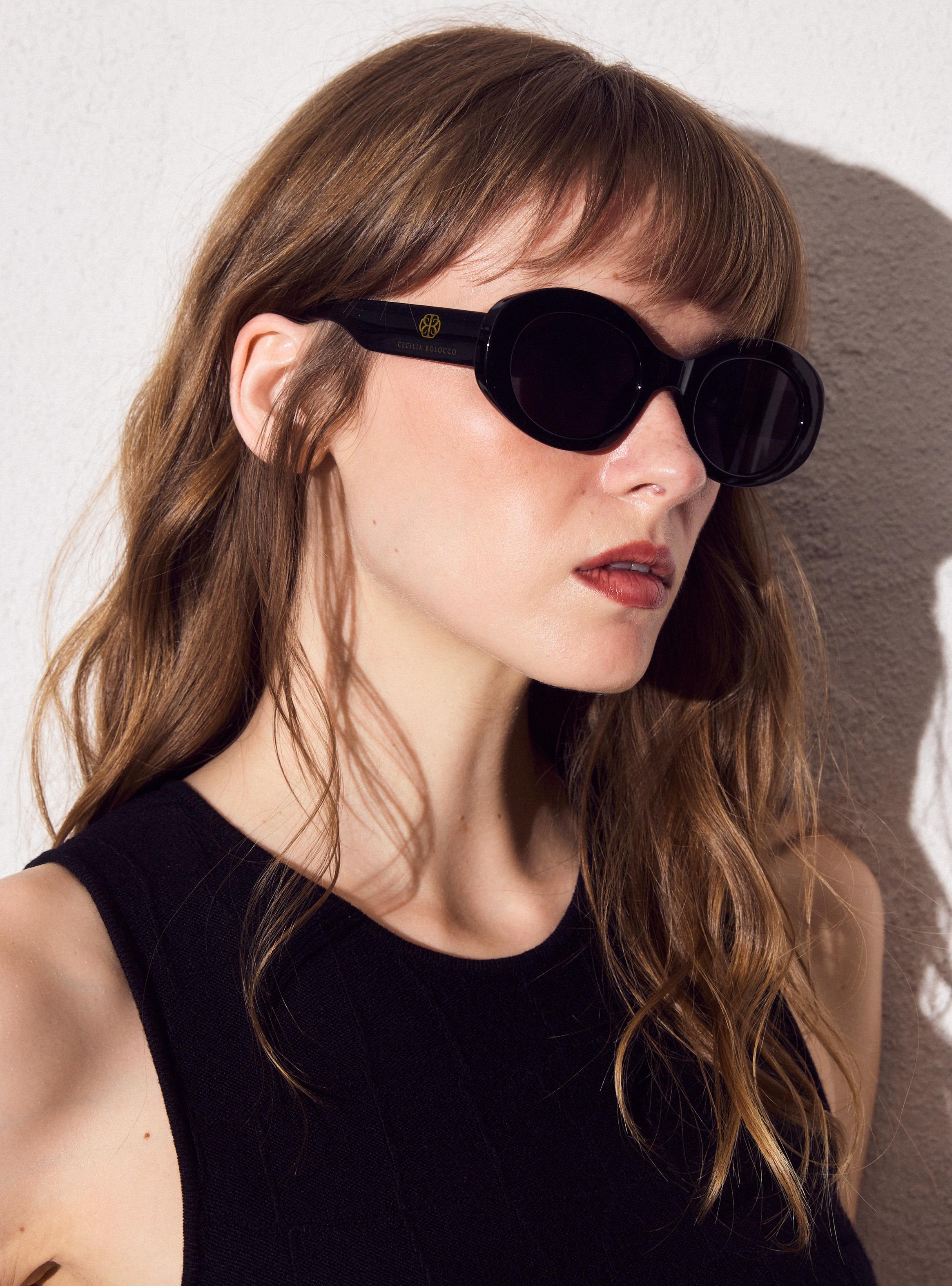 Anteojo Redondo Negro Mujer-3