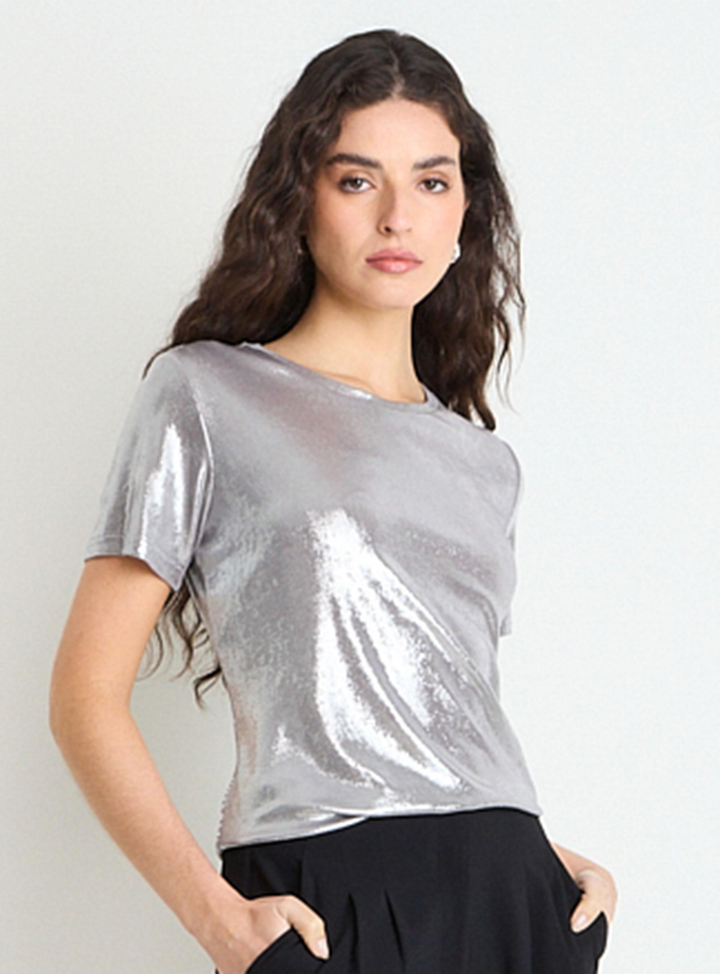 Polera Metalizada Regular-2