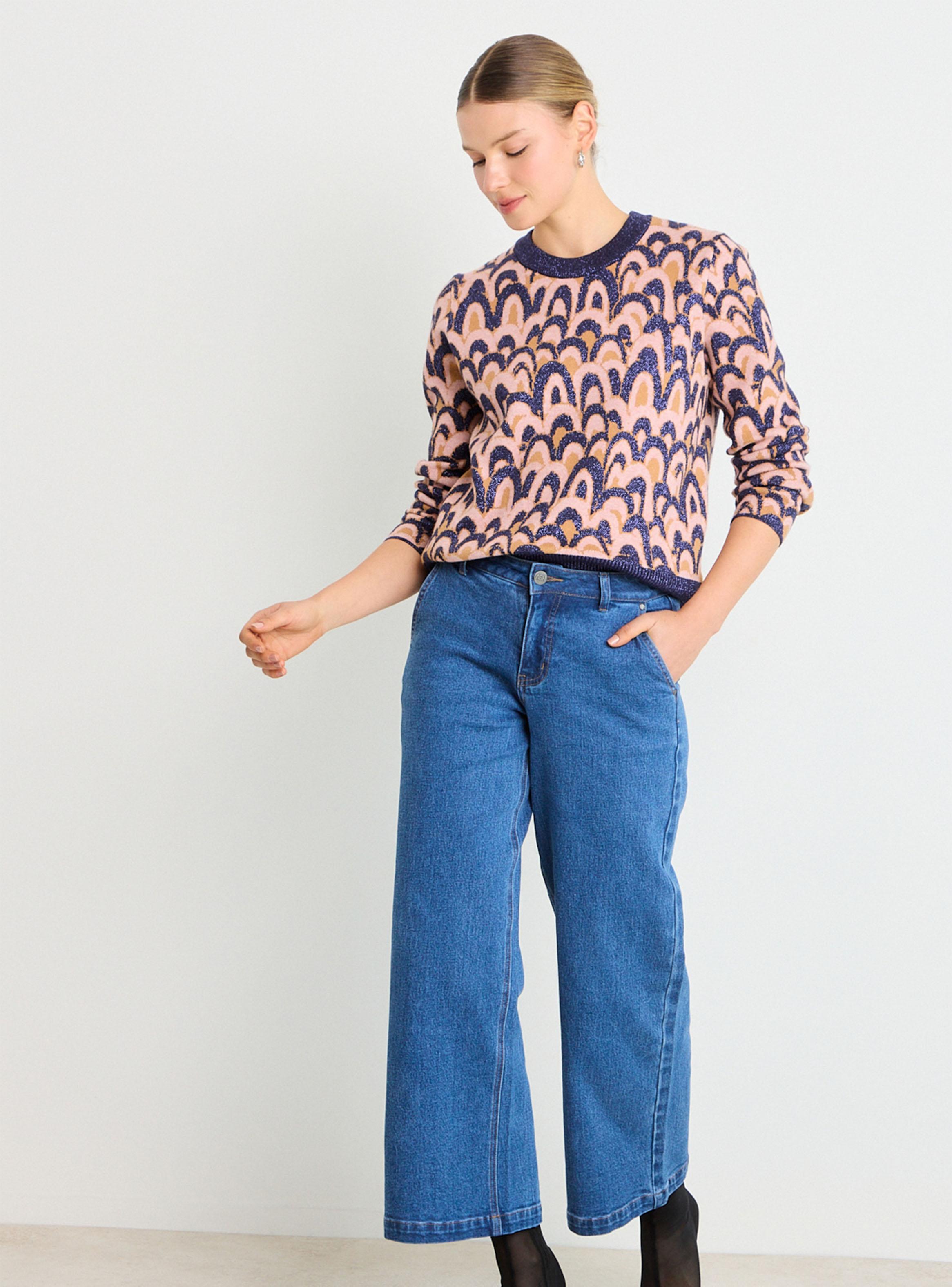 Sweater Print Cuello Redondo 187-3