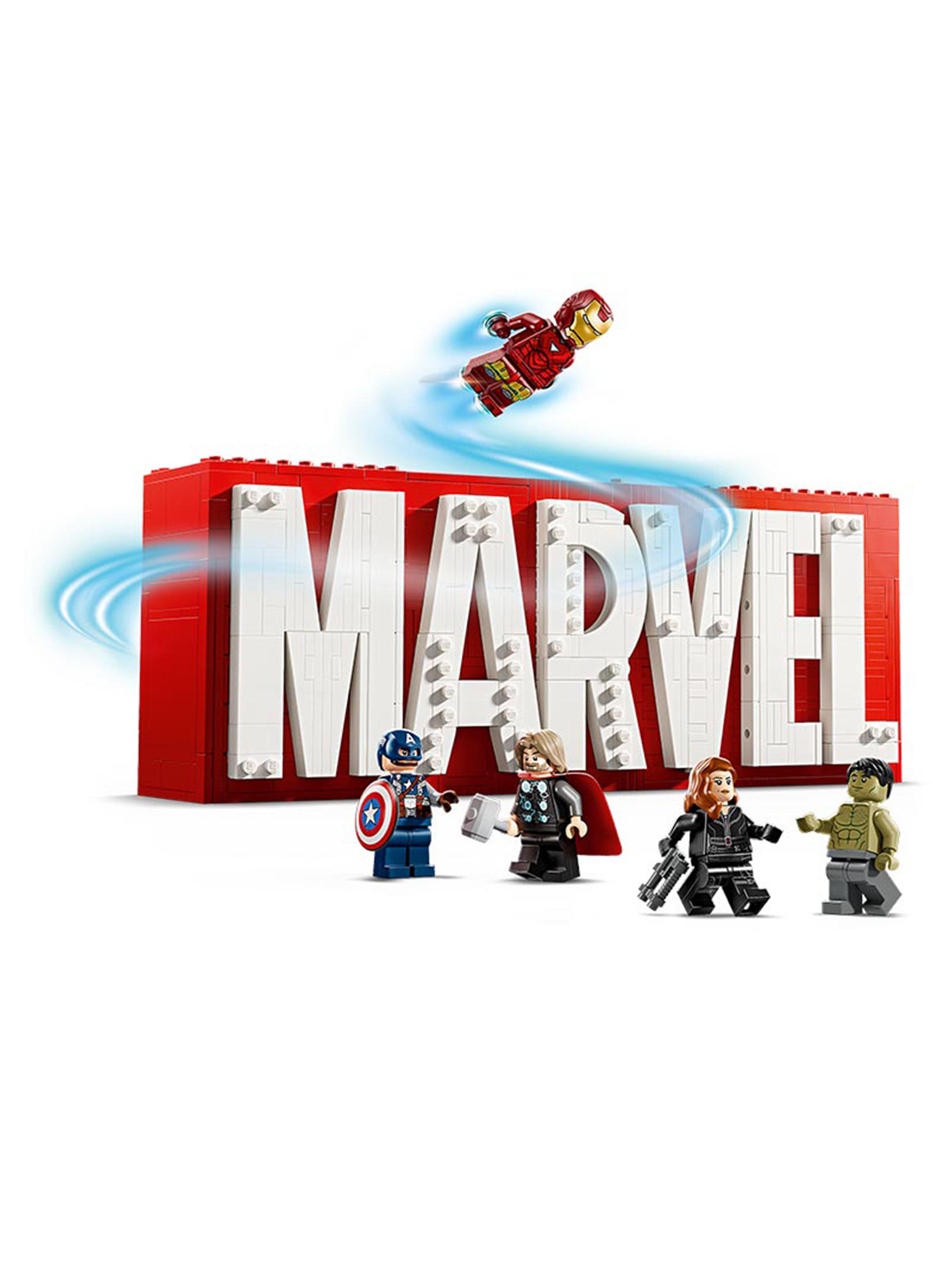 Lego Logo Marvel y Minifiguras-2