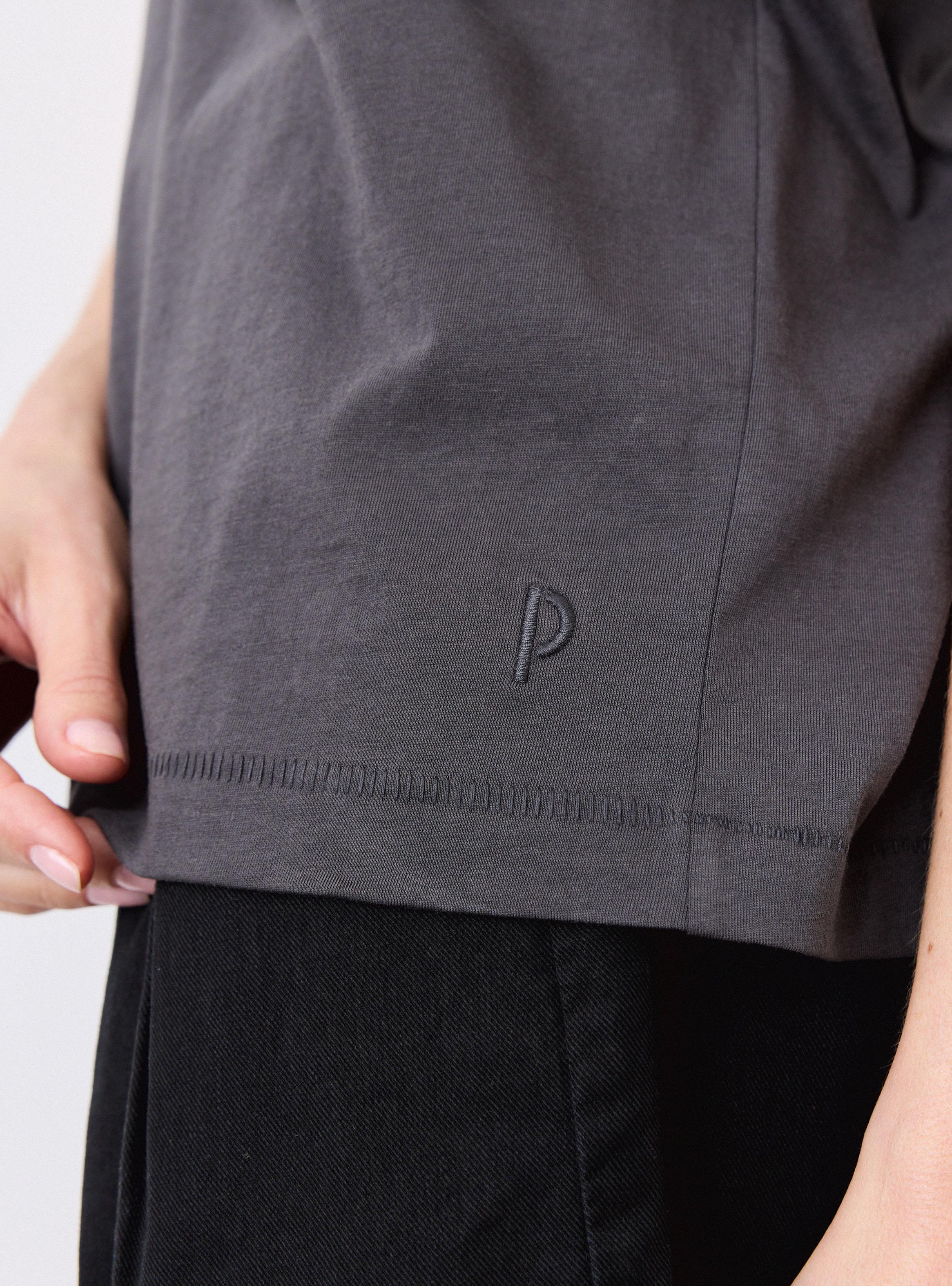 Polera Manga Corta Hombro Caído Cuello V-3