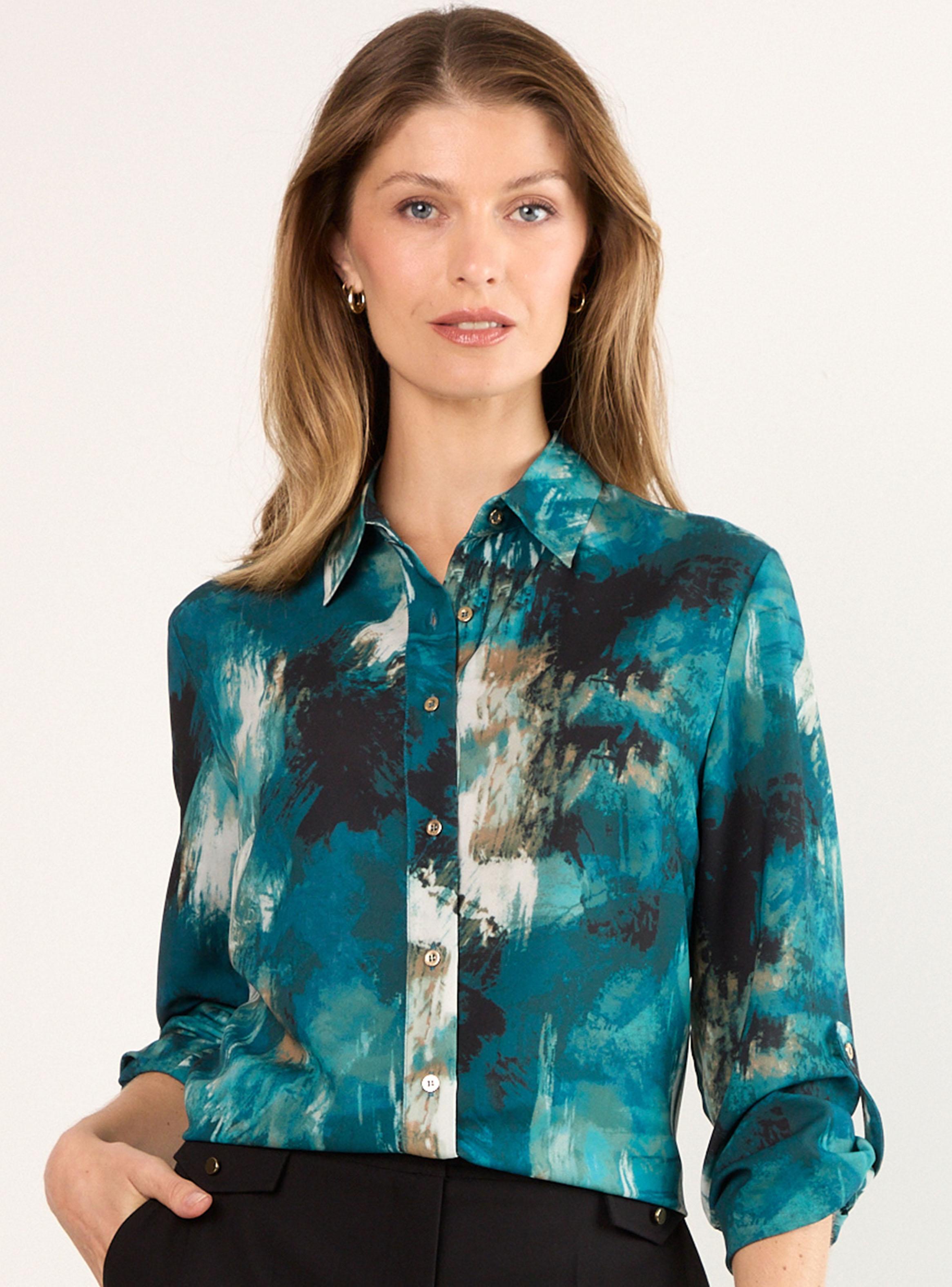 Blusa Camisera Estampada 141-0
