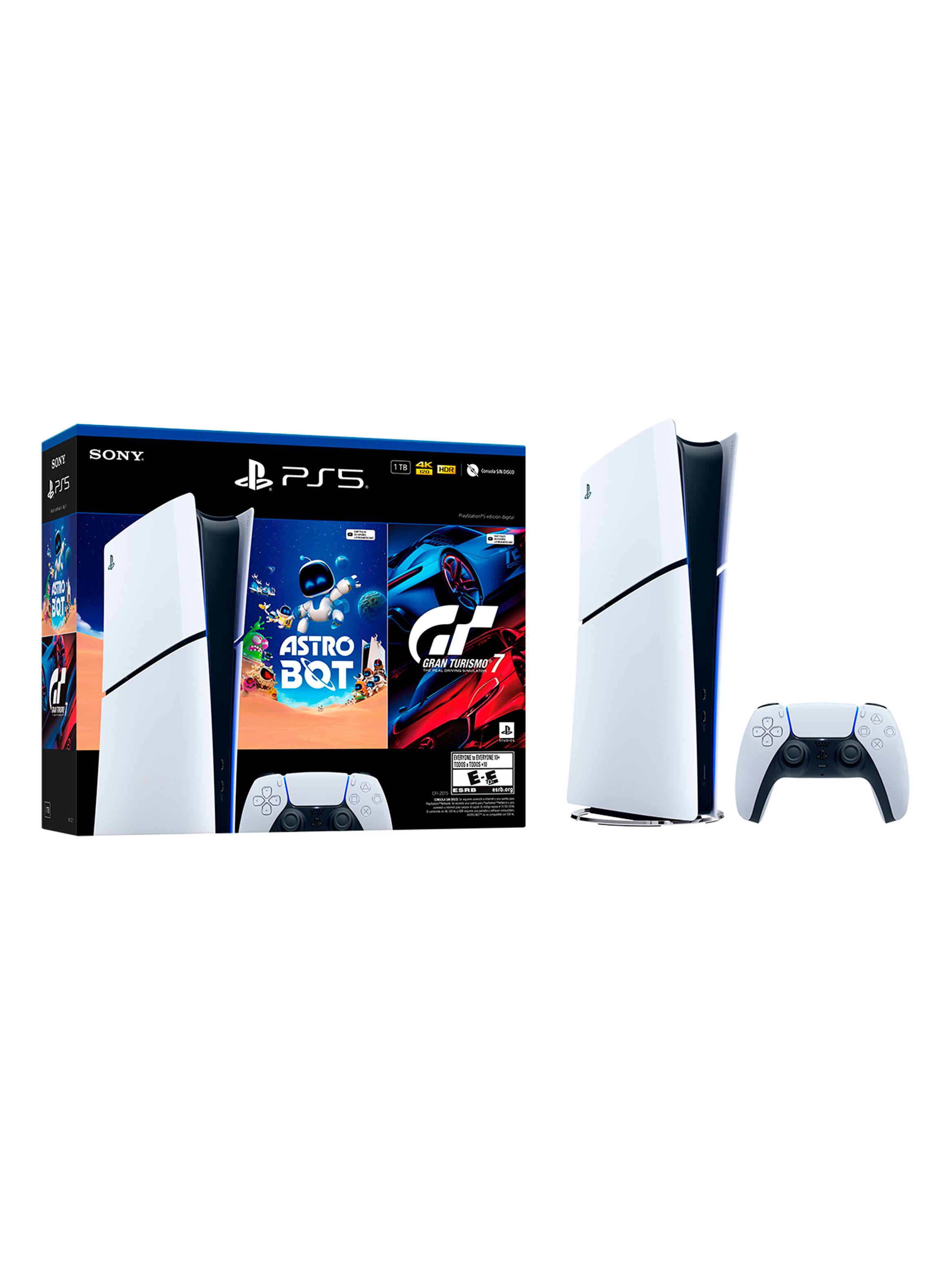 Consola PS5 Slim Digital con ASTRO BOT y Gran Turismo 7-0