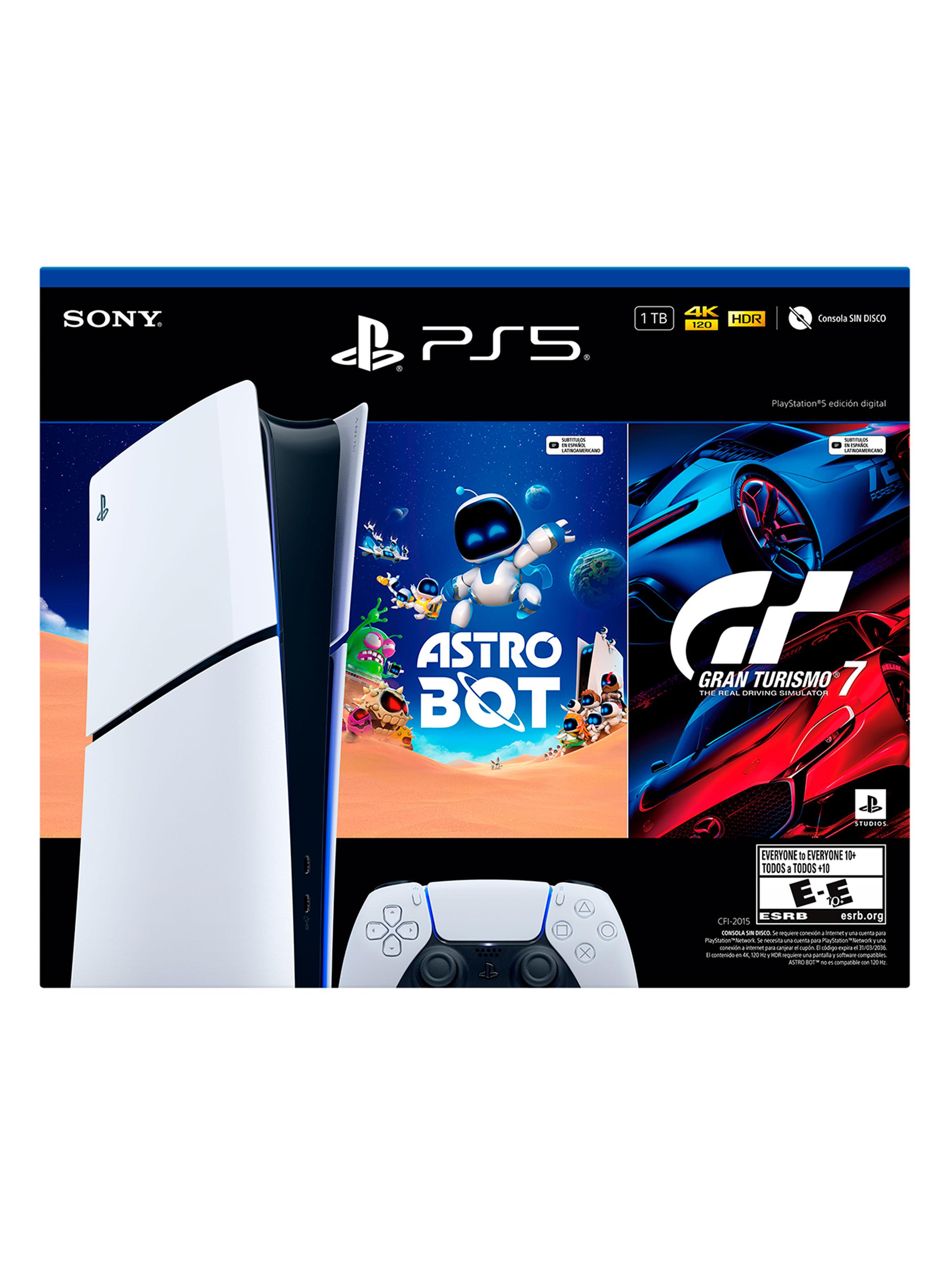 Consola PS5 Slim Digital con ASTRO BOT y Gran Turismo 7-1