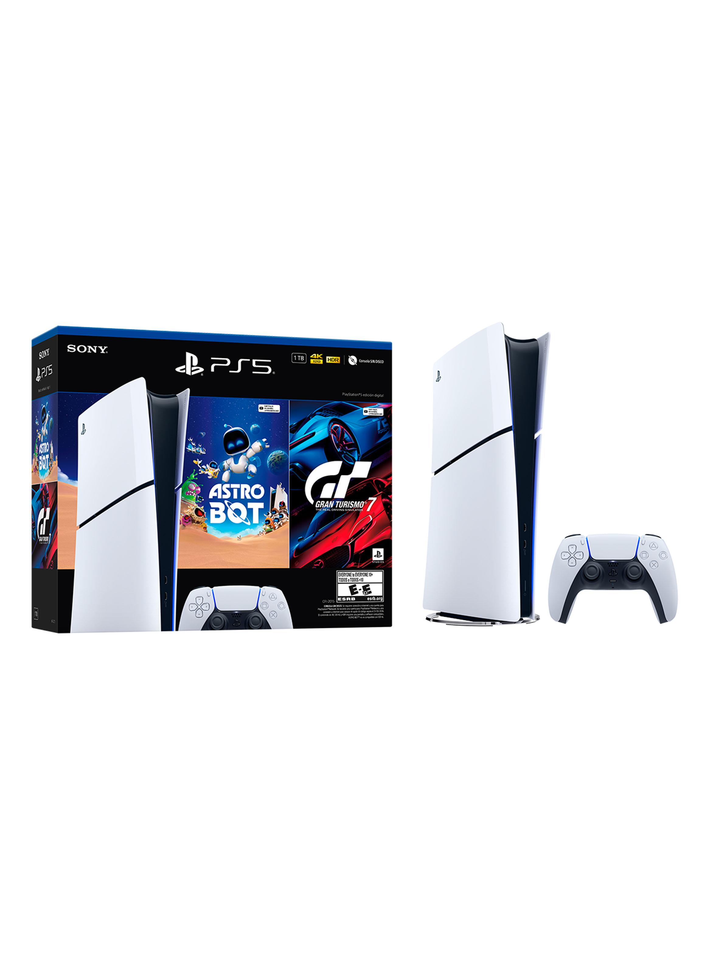Consola PS5 Slim Digital con ASTRO BOT y Gran Turismo 7-0