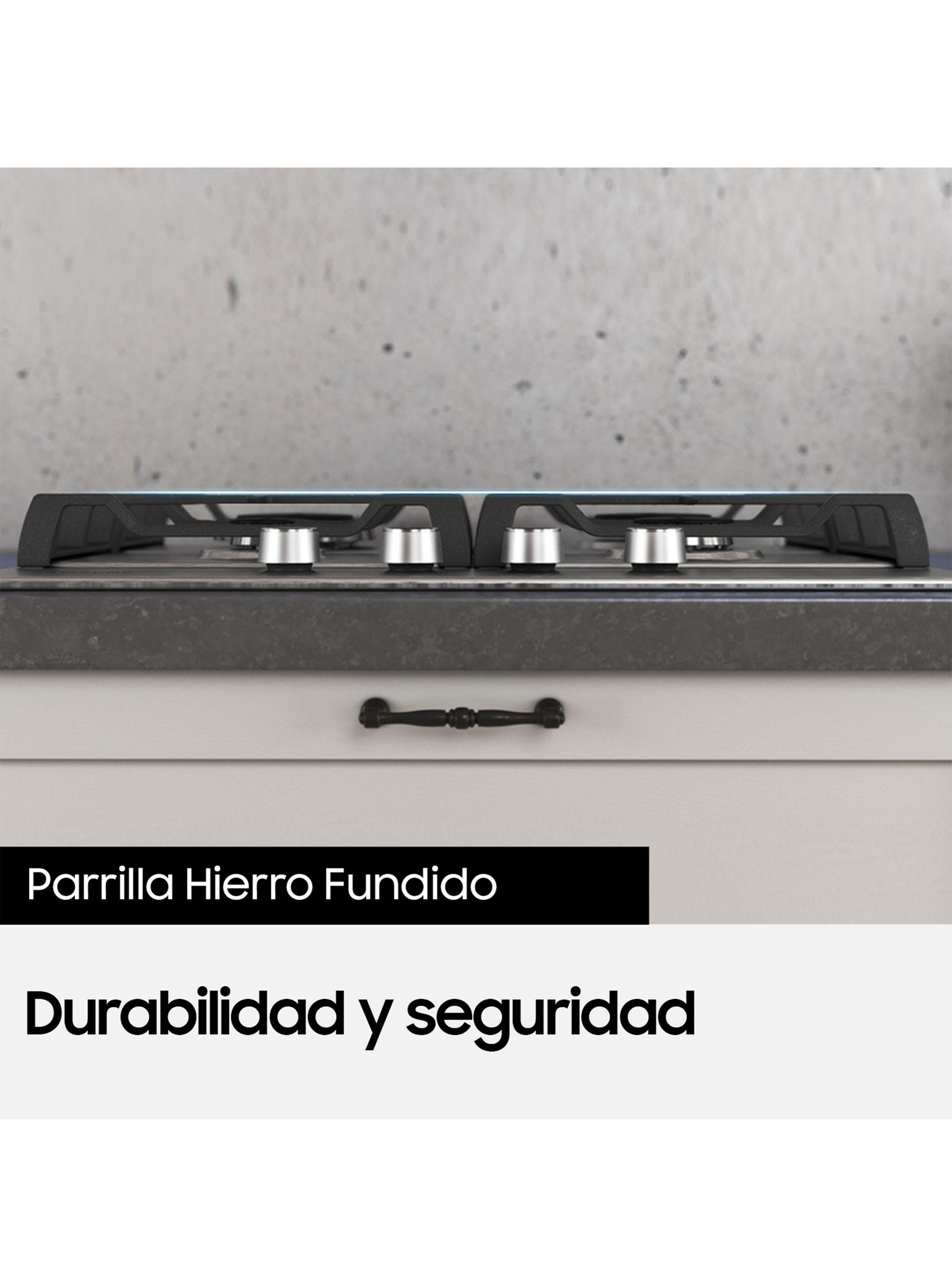 Encimera a Gas 4 Quemadores NA64D3010AS/ZS Gris-4