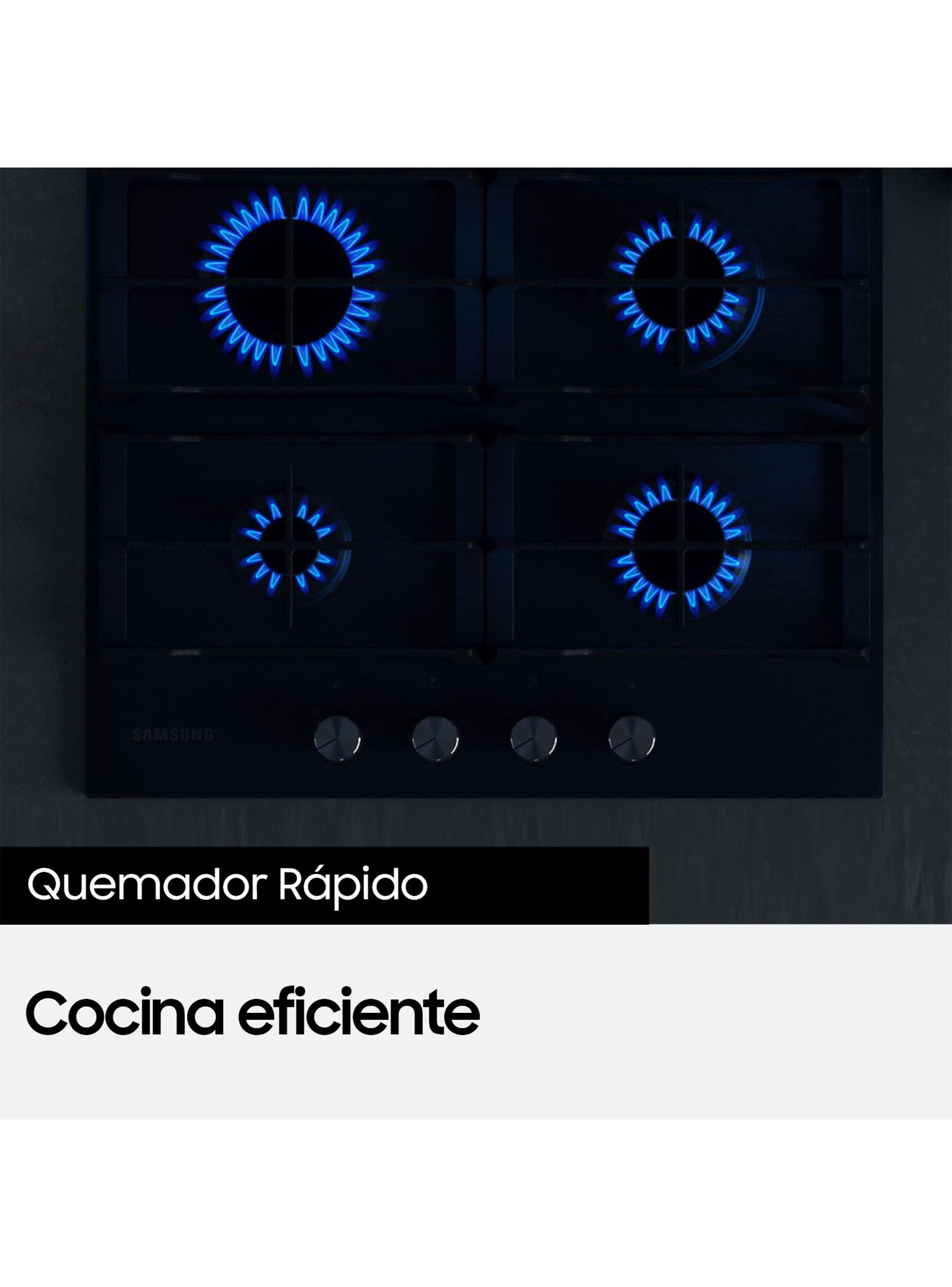 Encimera a Gas 4 Quemadores NA64D3010AK/ZS Negra-2