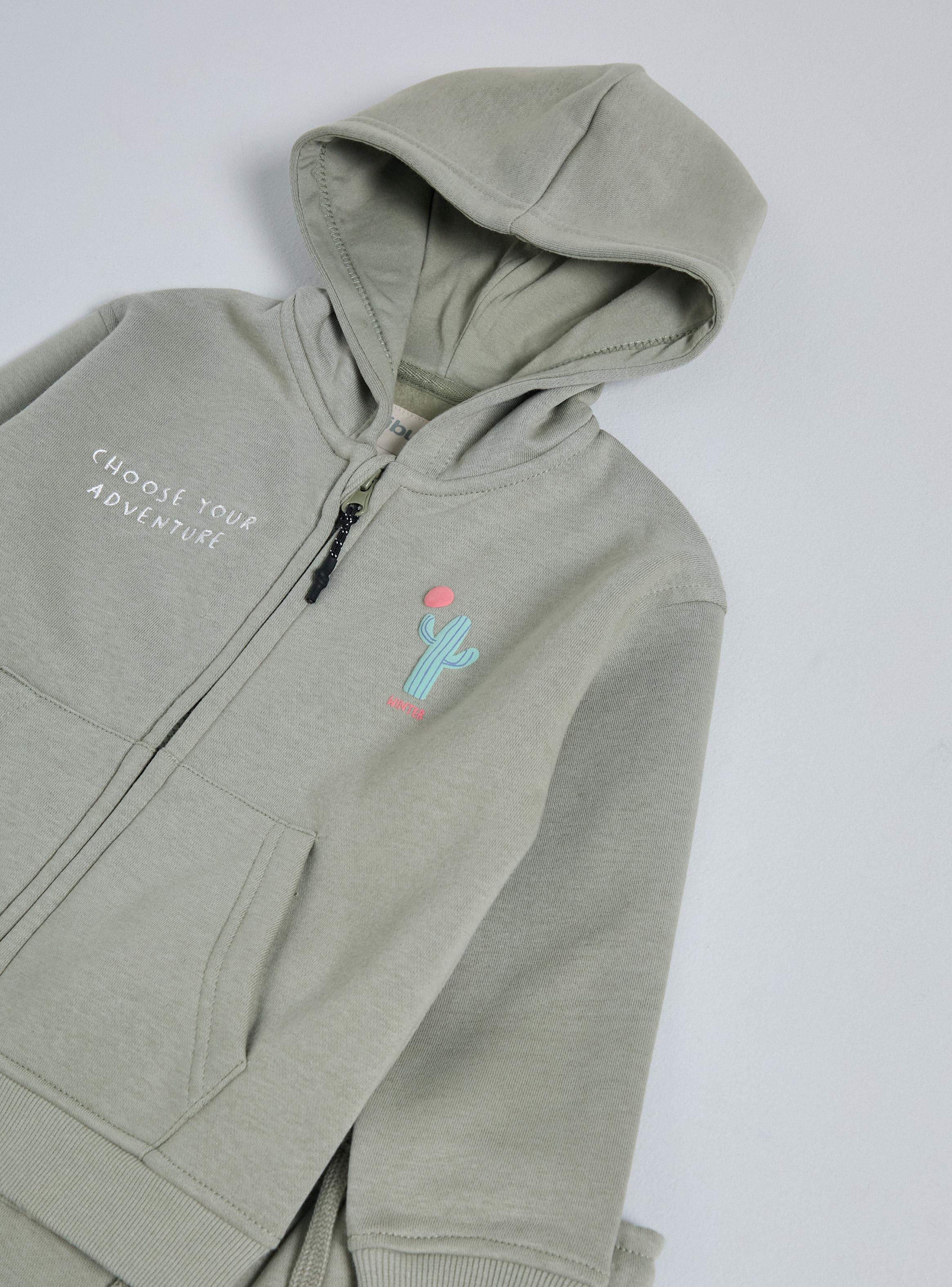 Buzo con Polerón Capucha Label-3