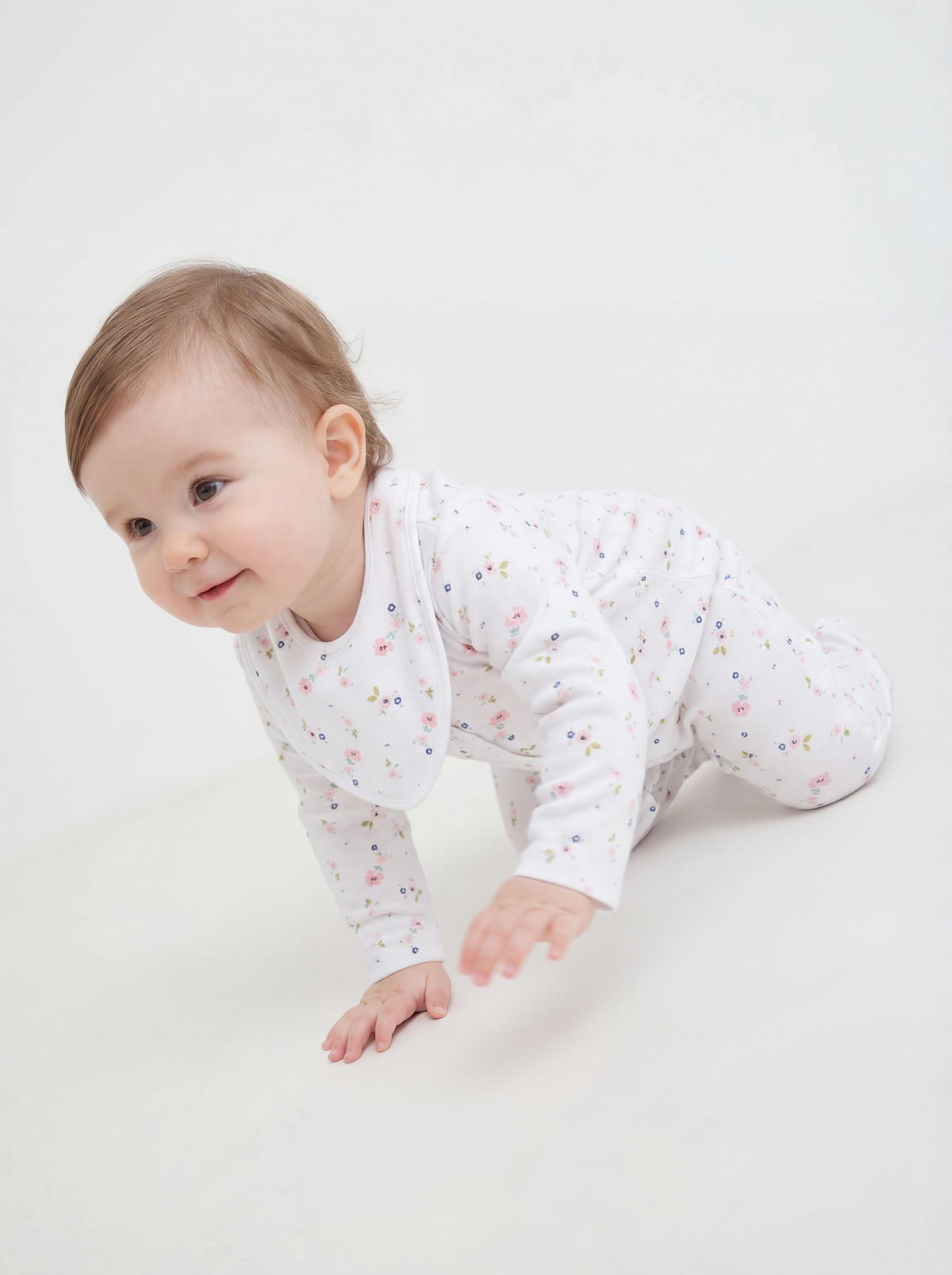 Conjunto con Estampado Flores y Body Liso-1