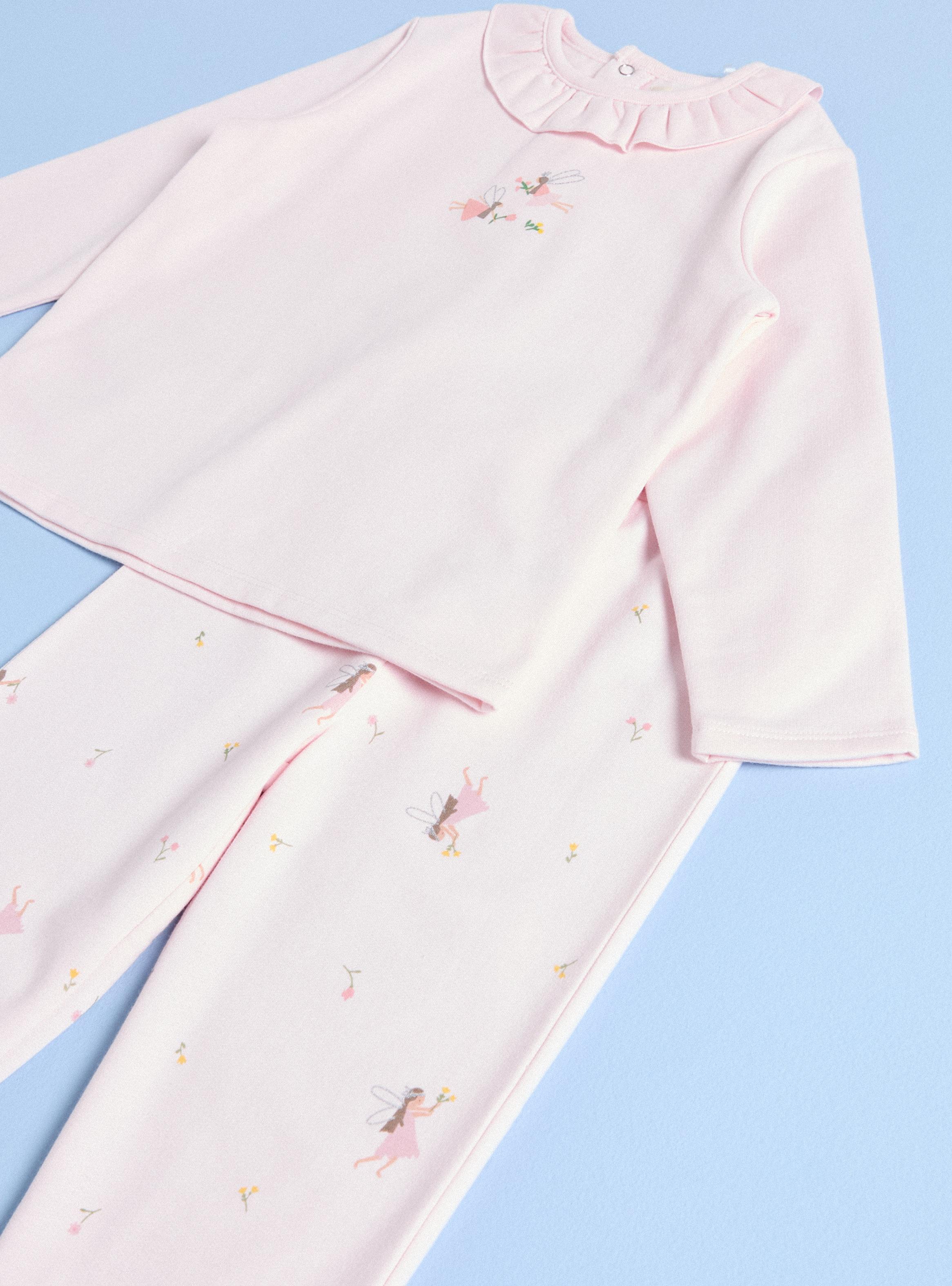 Pijama Dos Piezas Top Print Pequeño y Abajo Full Print-3