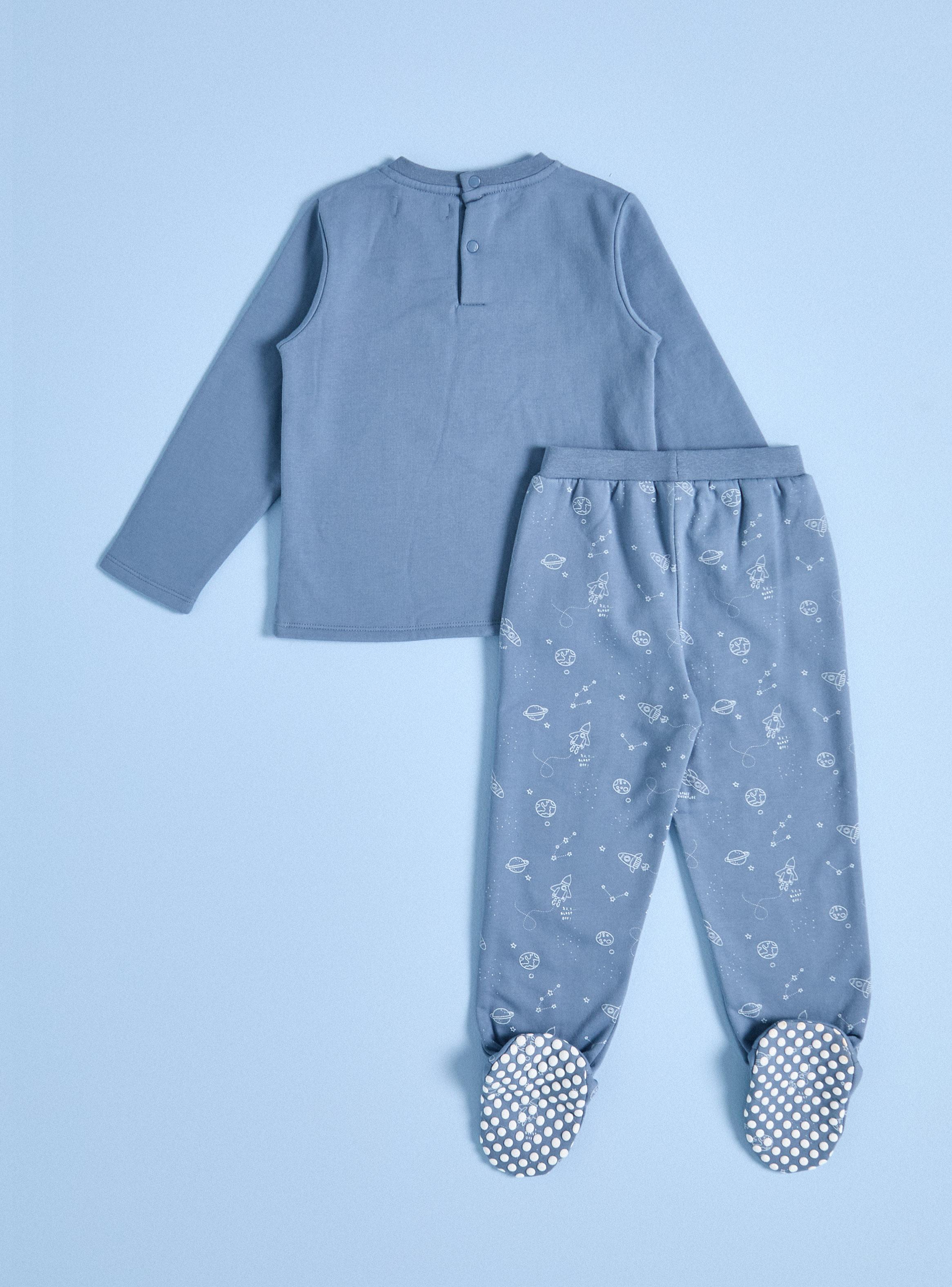 Pijama Franela Estampado Cohete-2