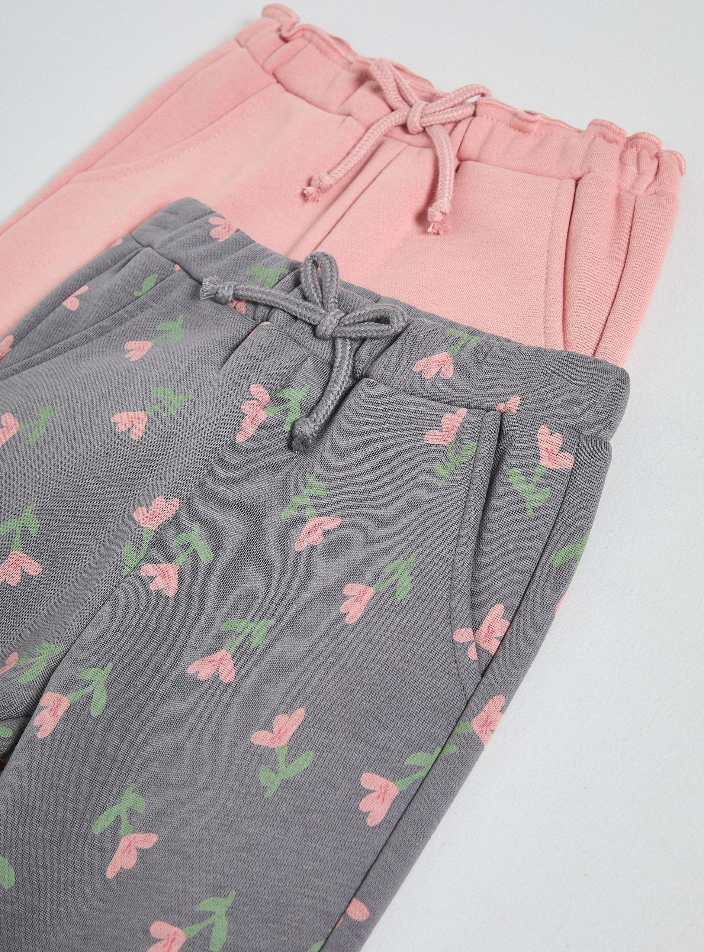 Pantalón Bipack Print Floral y Liso-3