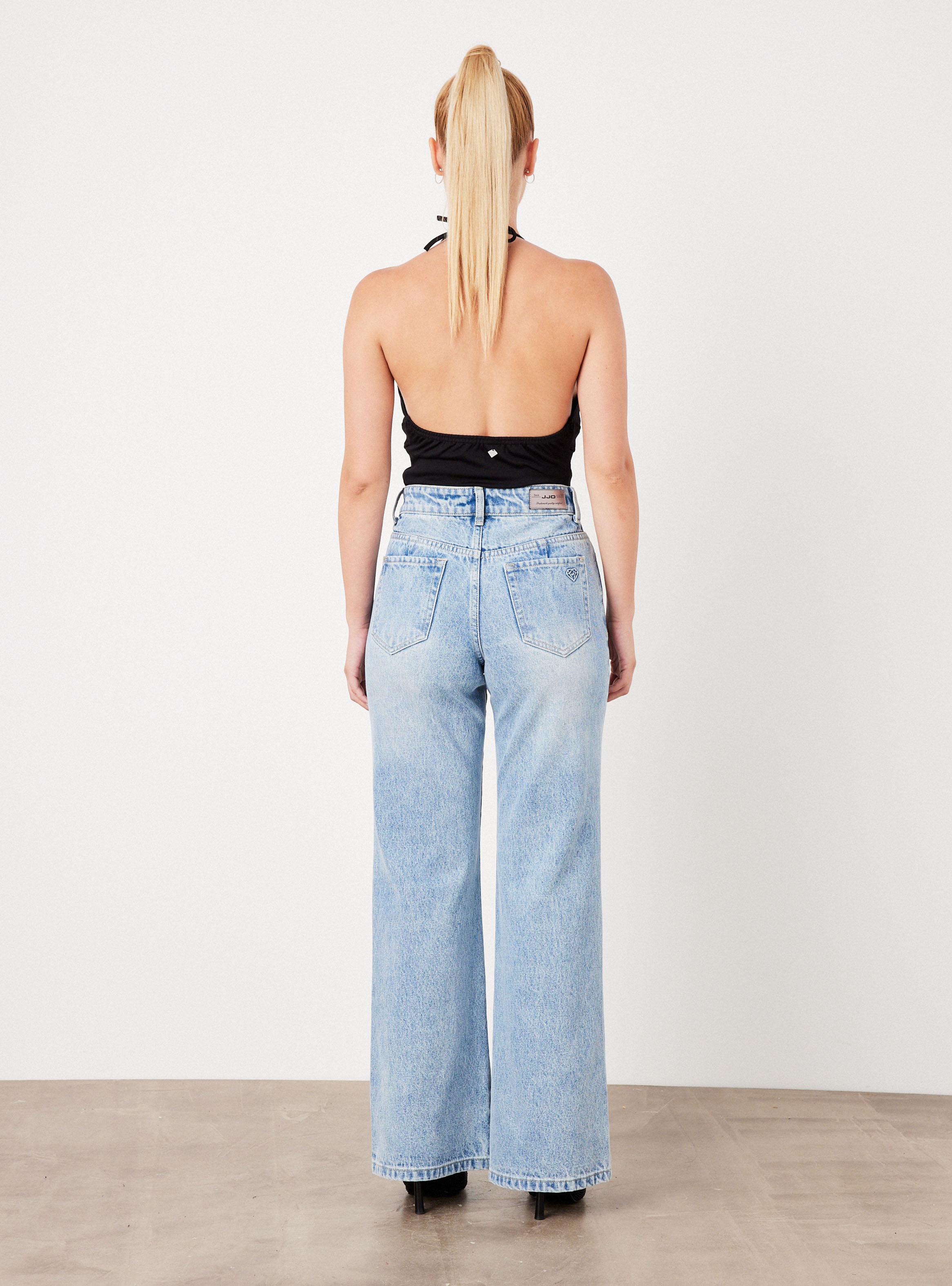 Jeans Delantero con Brillos y Ojetillos-5