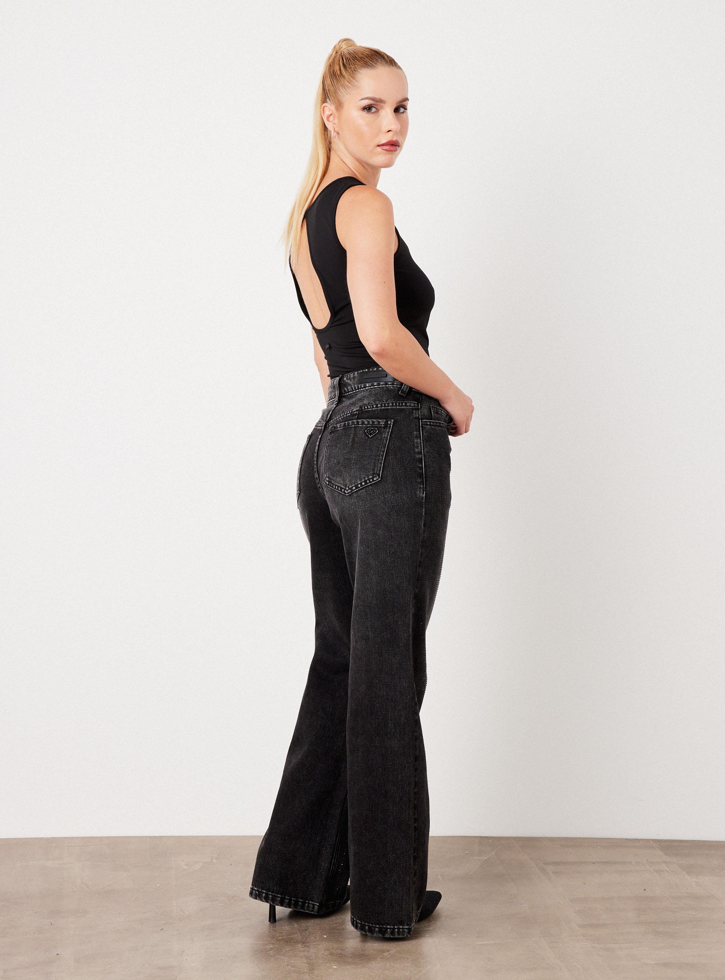 Jeans Delantero con Brillos-5