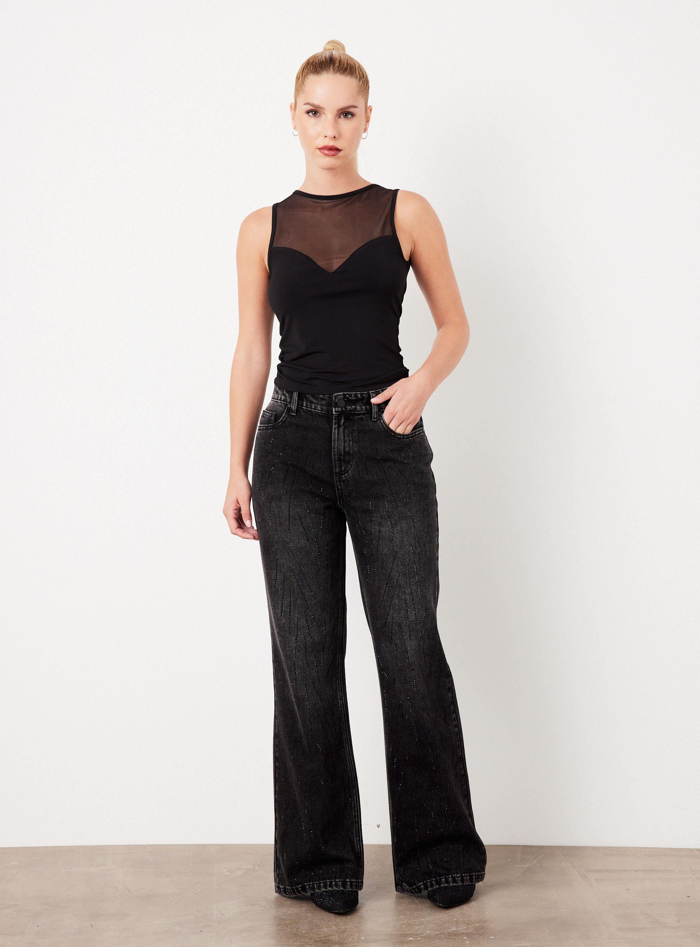 Jeans Delantero con Brillos-4