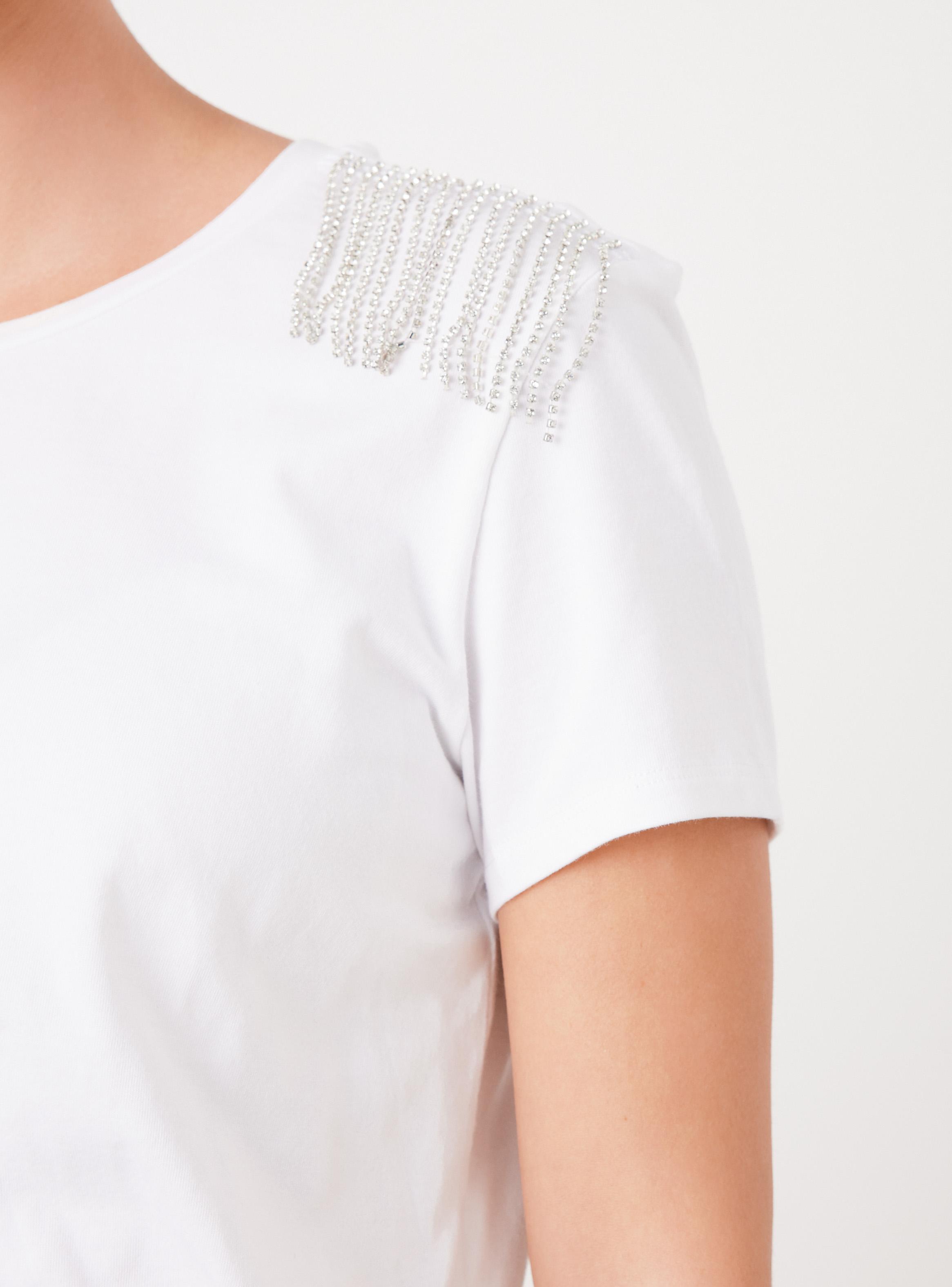 Polera Aplicación de Hombros con Brillantes-3