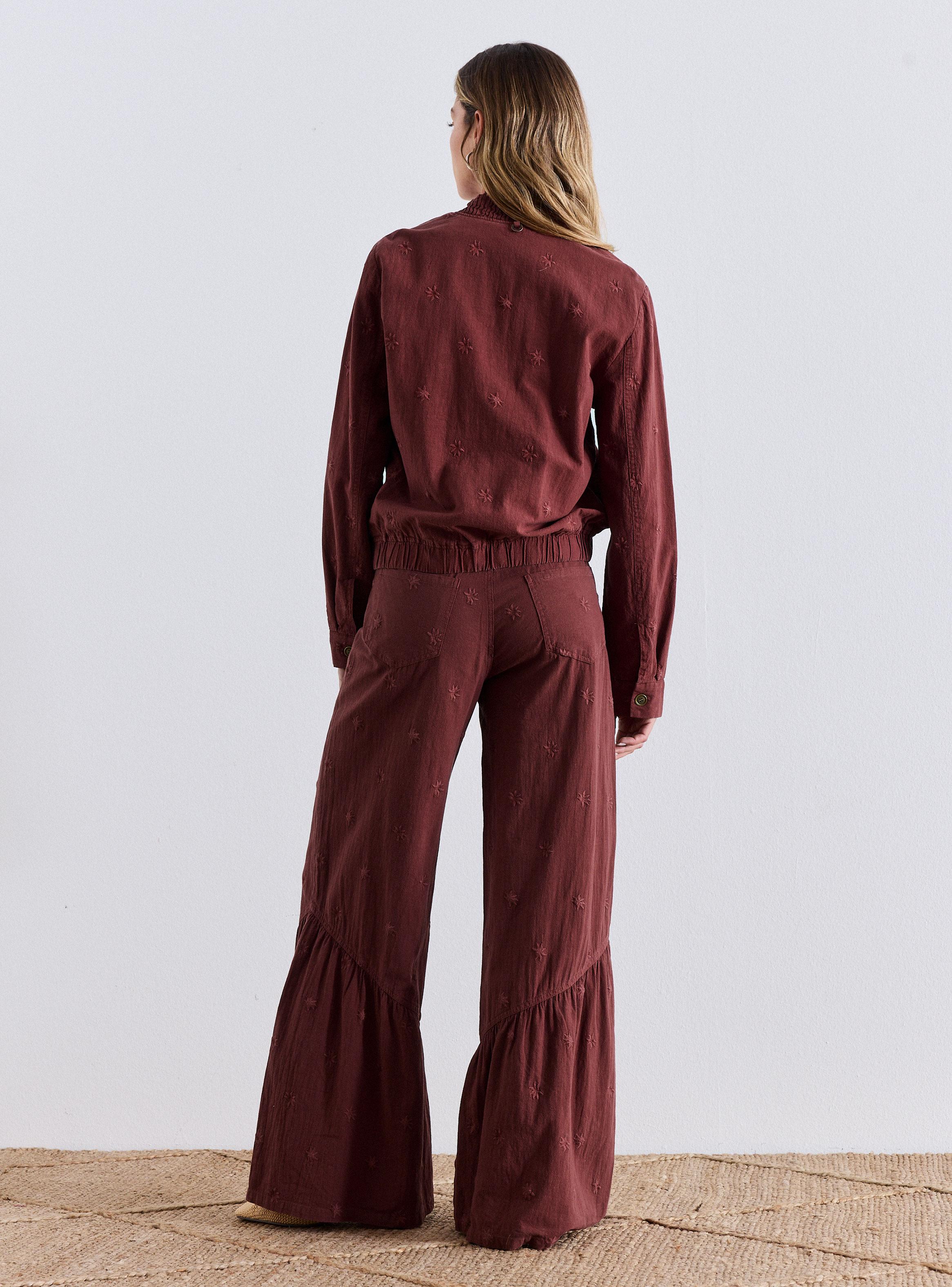 Chaqueta Full Bordada con Flores a Tono-5