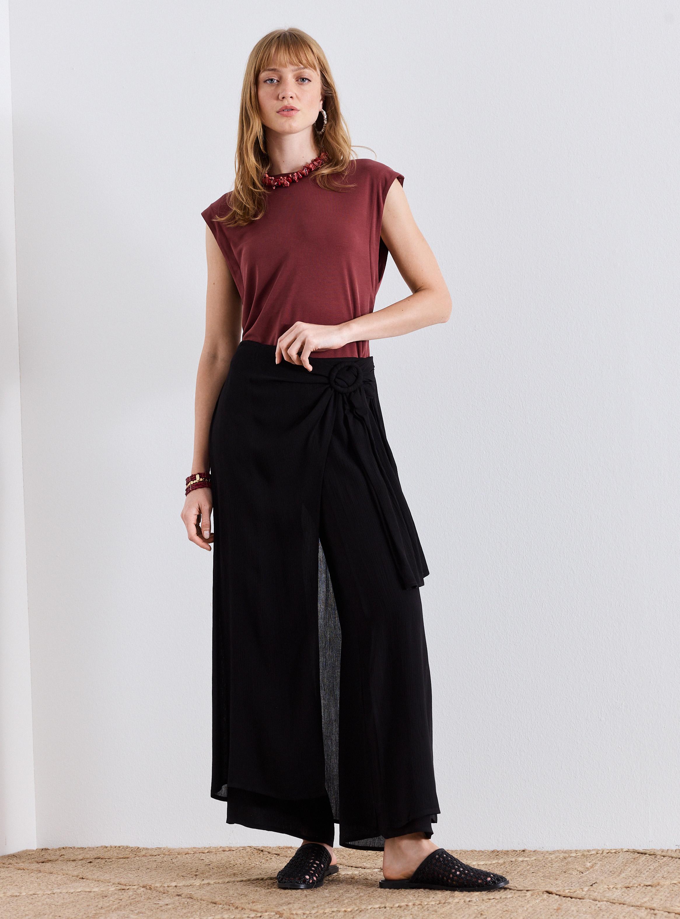 Pantalón Cruzado con Hebilla-4