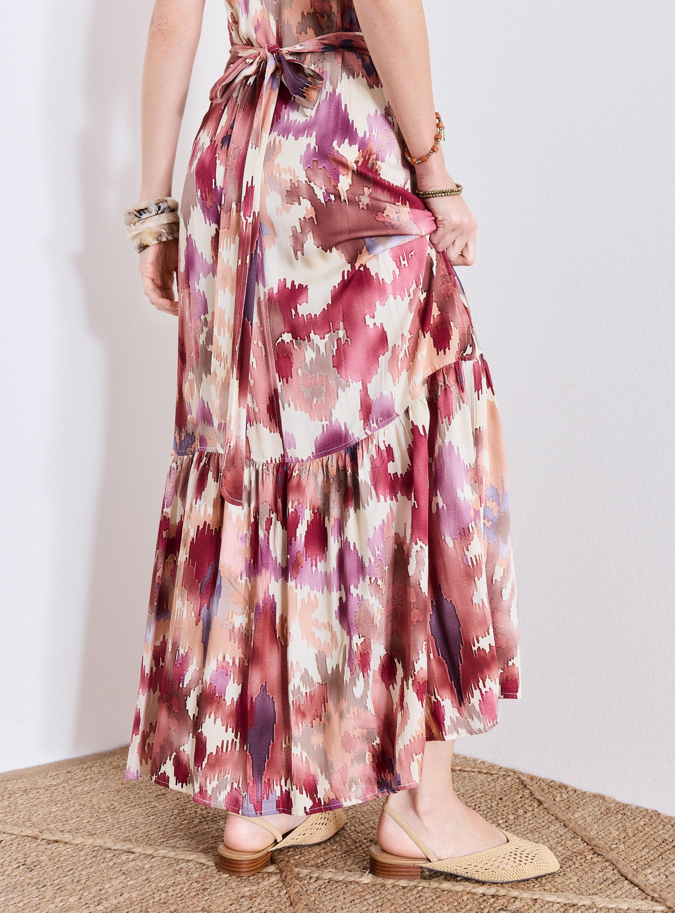 Vestido Estampado y Cruzado-3