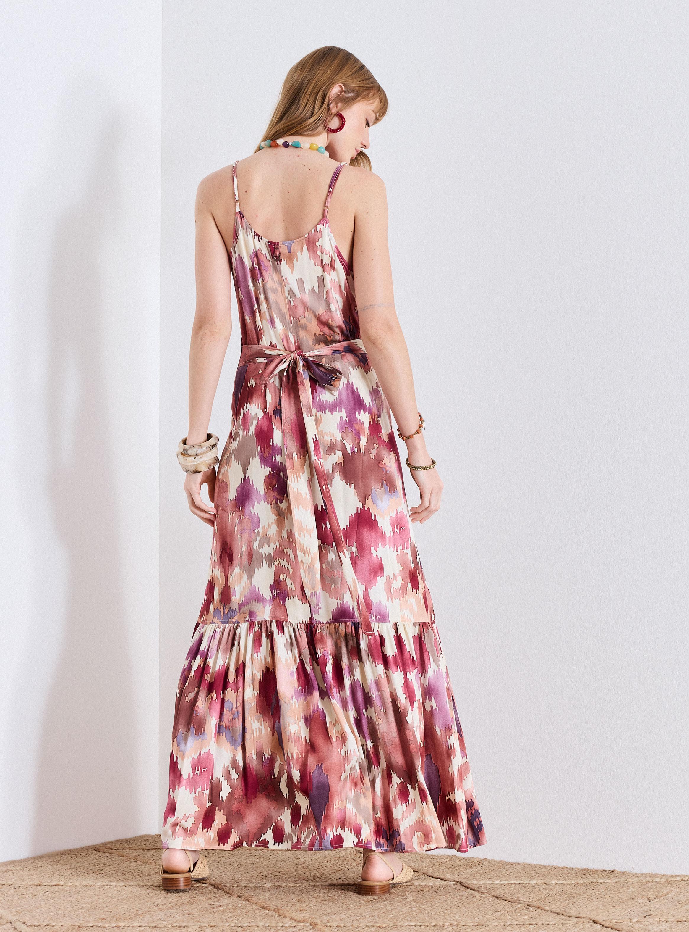 Vestido Estampado y Cruzado-5