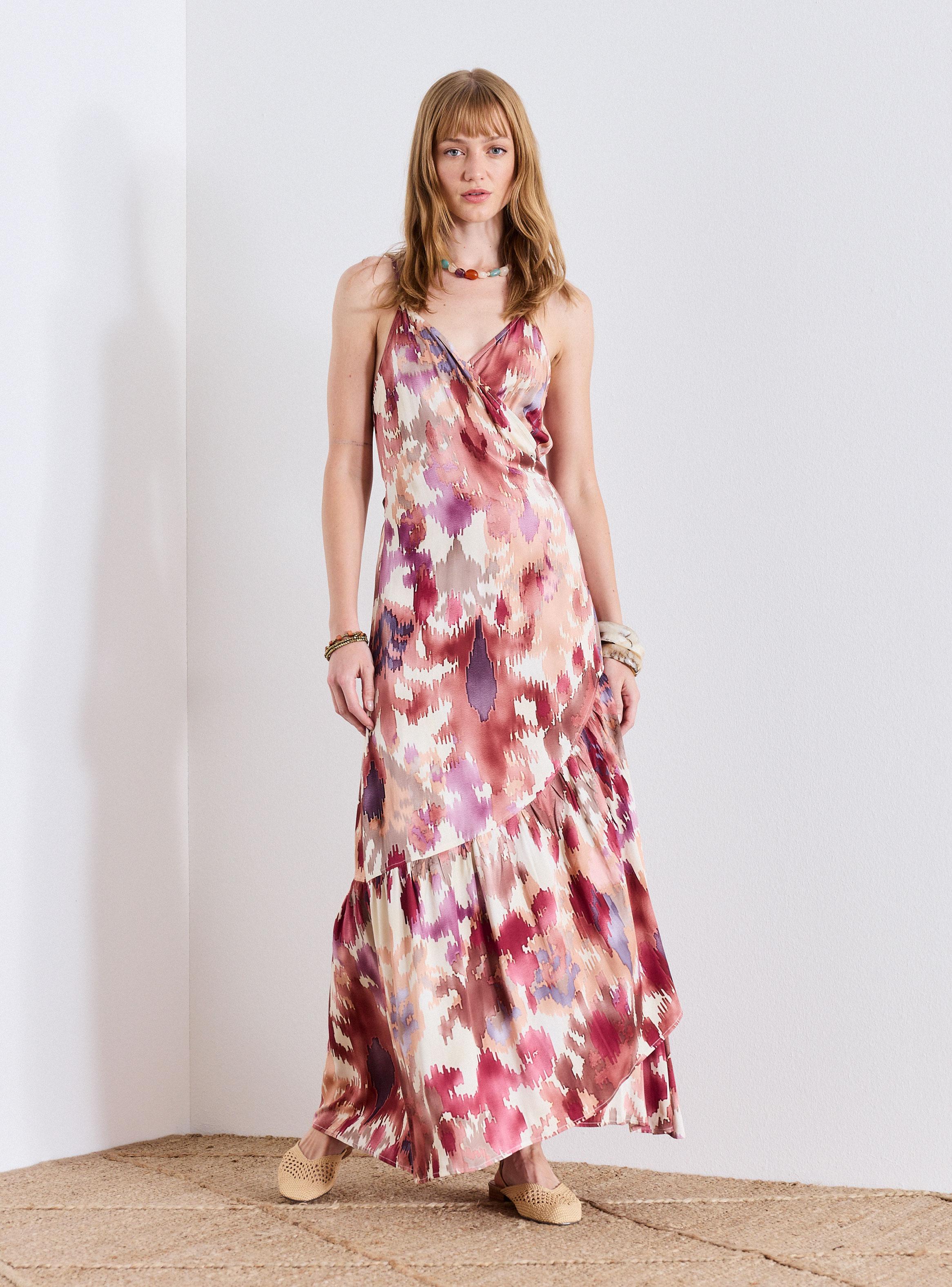 Vestido Estampado y Cruzado-4