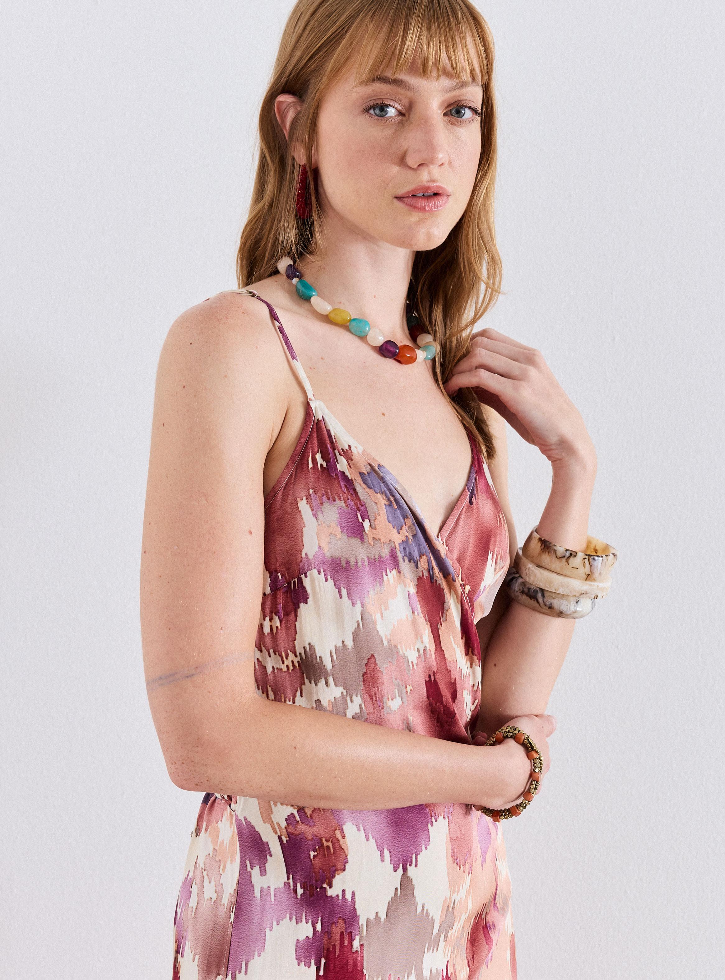 Vestido Estampado y Cruzado-2