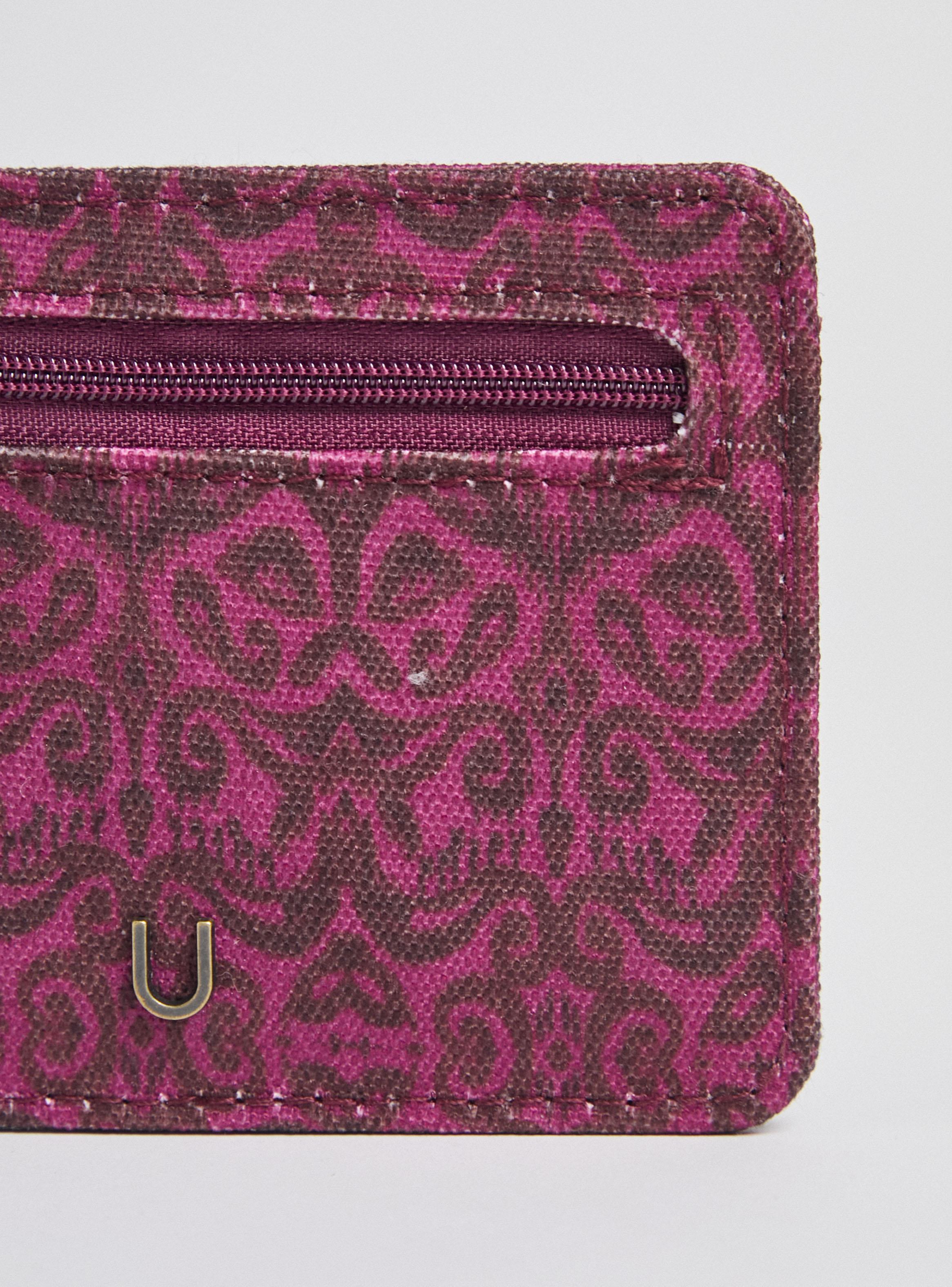 Billetera Estampado de Tela con Llavero-3