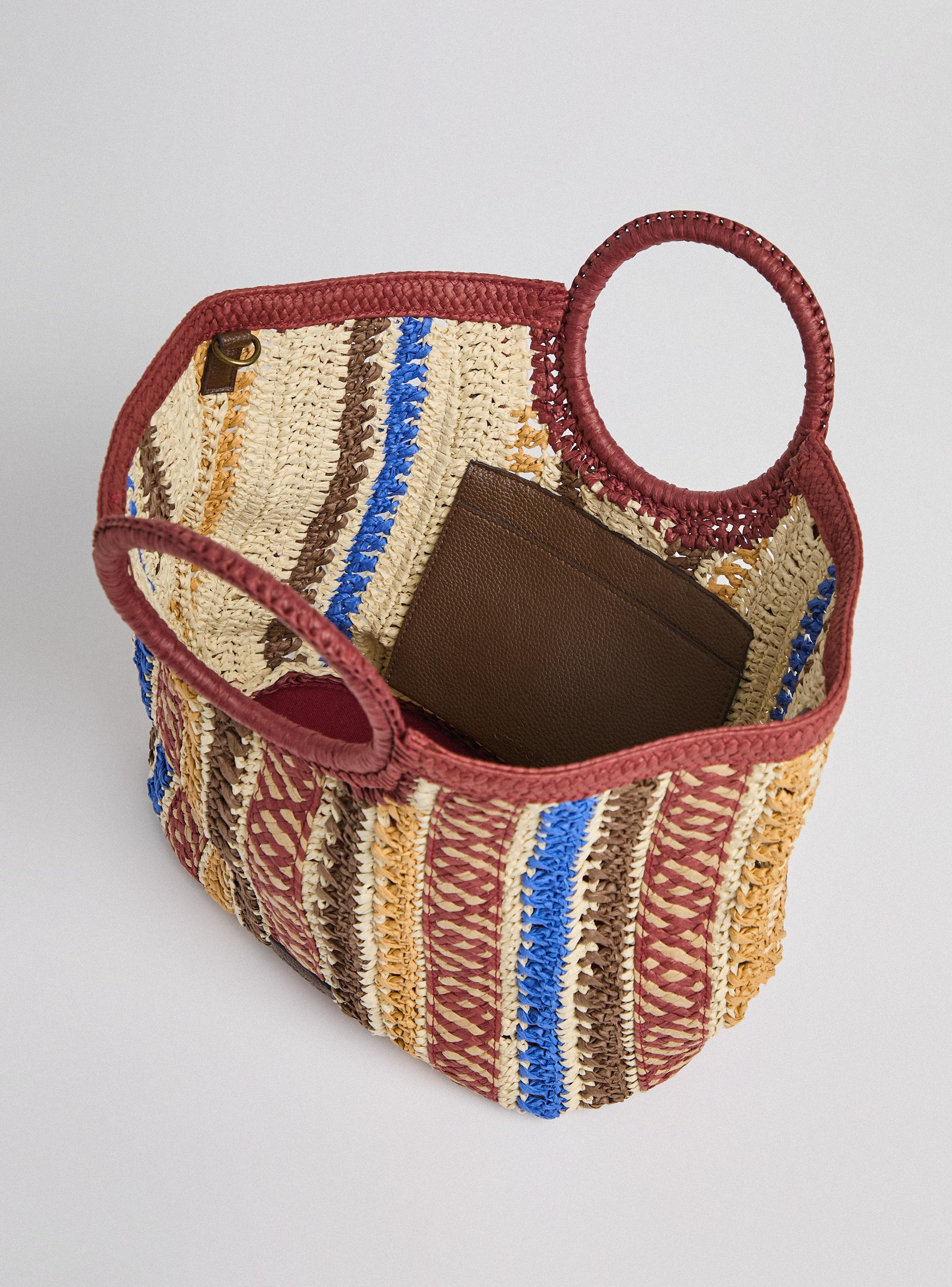 Cartera de Mano de Papel Raffia-3