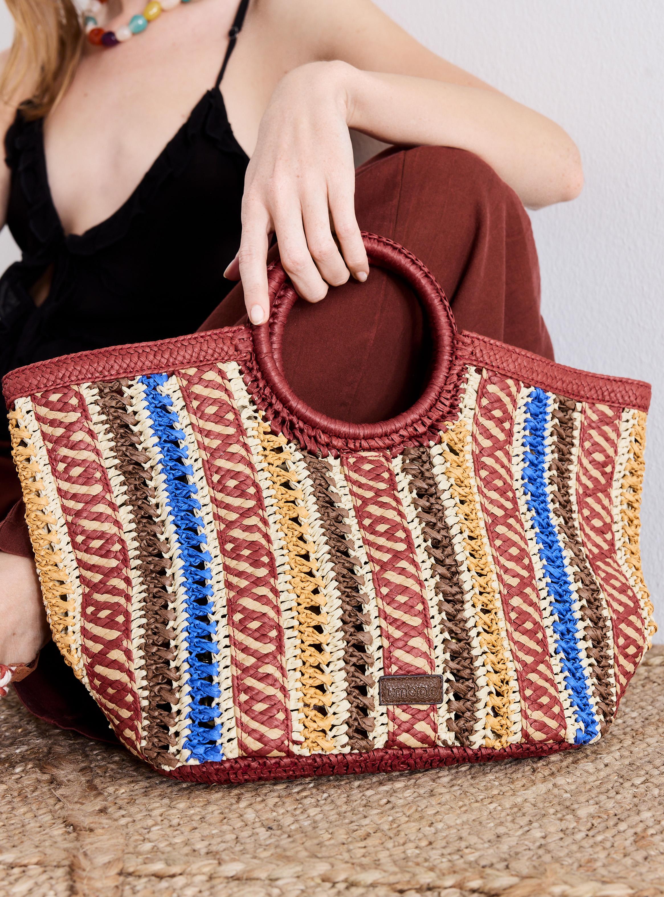 Cartera de Mano de Papel Raffia-6