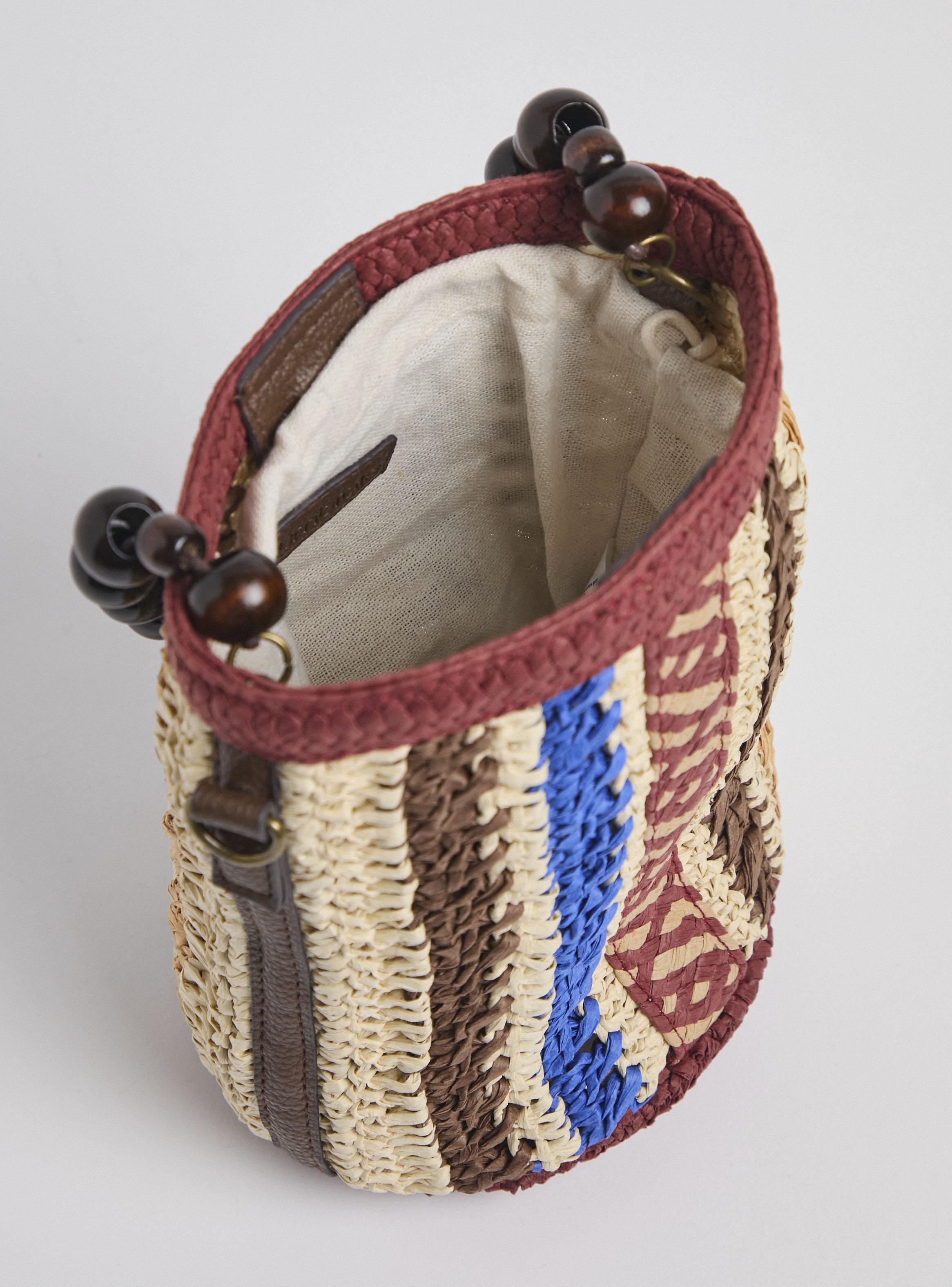 Cartera de Papel Raffia Strap Cuencas-3