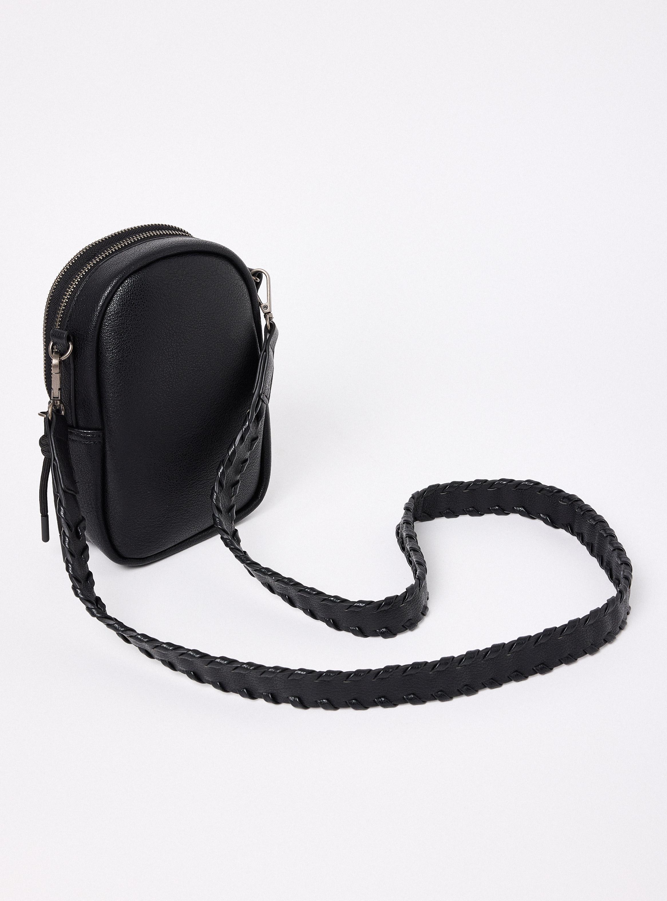 Cartera Básica Crossbody con Strap Trenzada-2