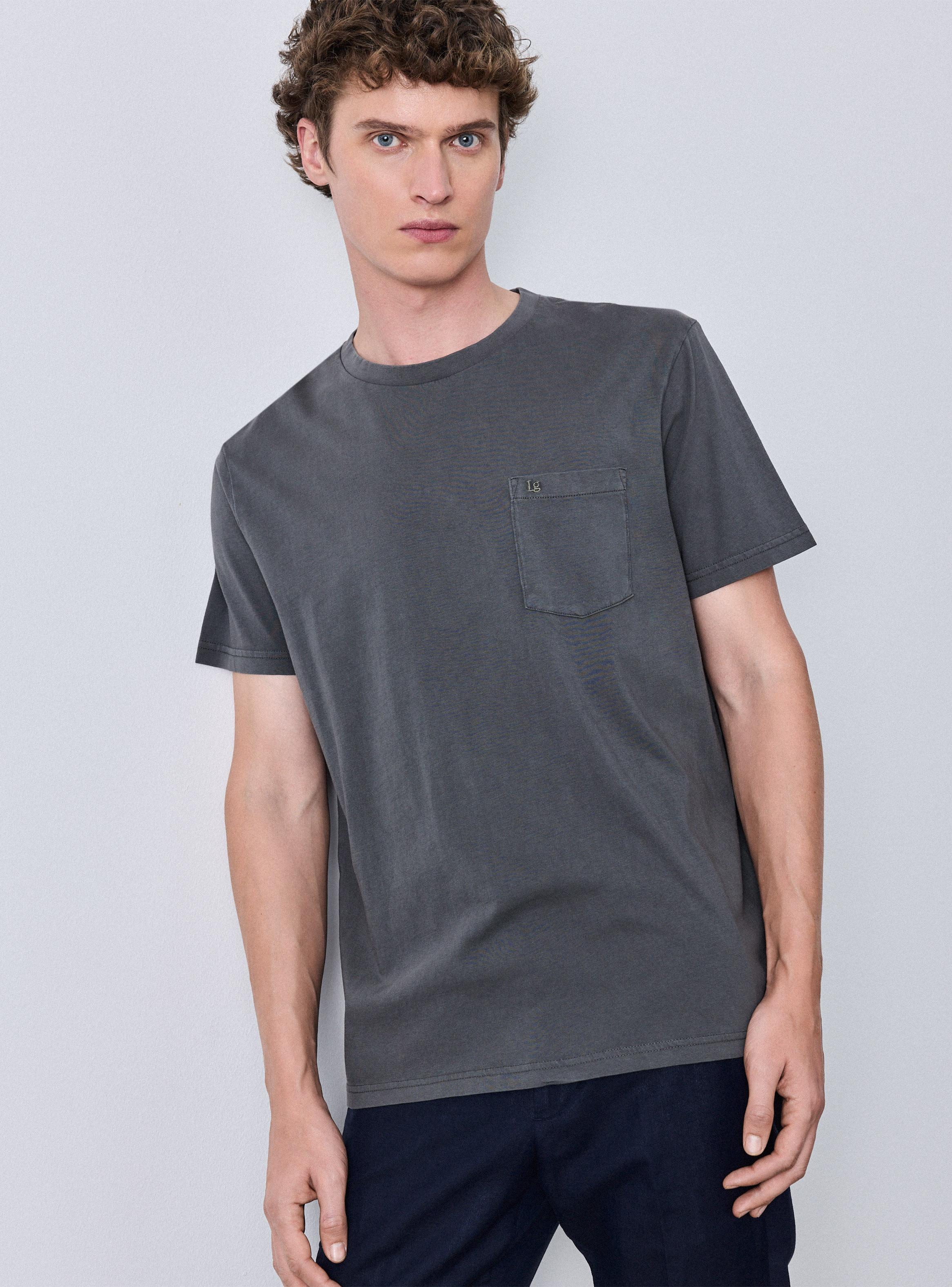 Polera Crew Neck Algodón Bolsillo-2