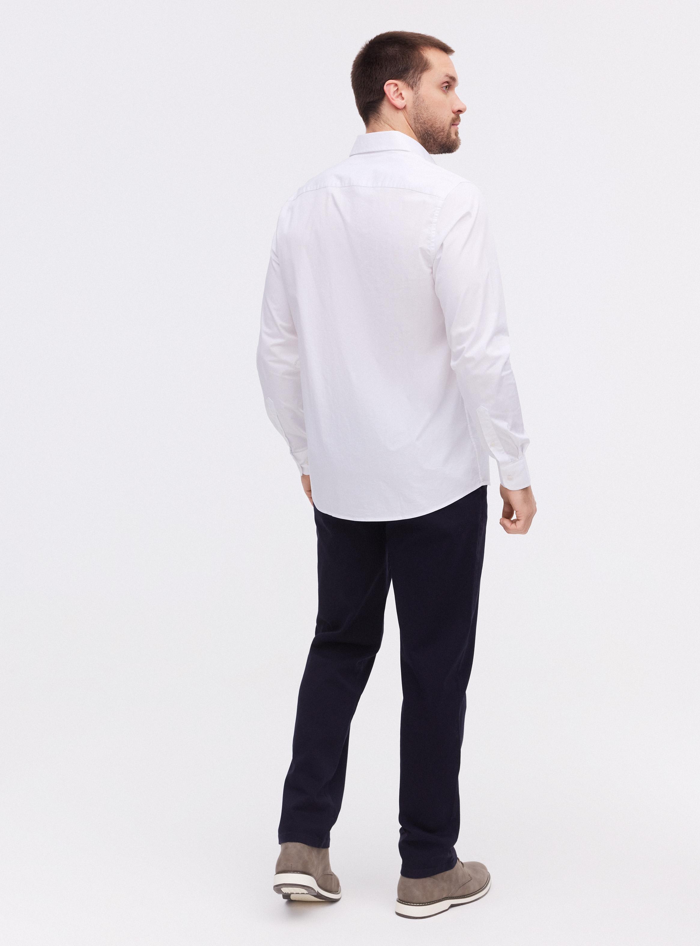 Camisa Poplin Algodón Cuello Italiano-5