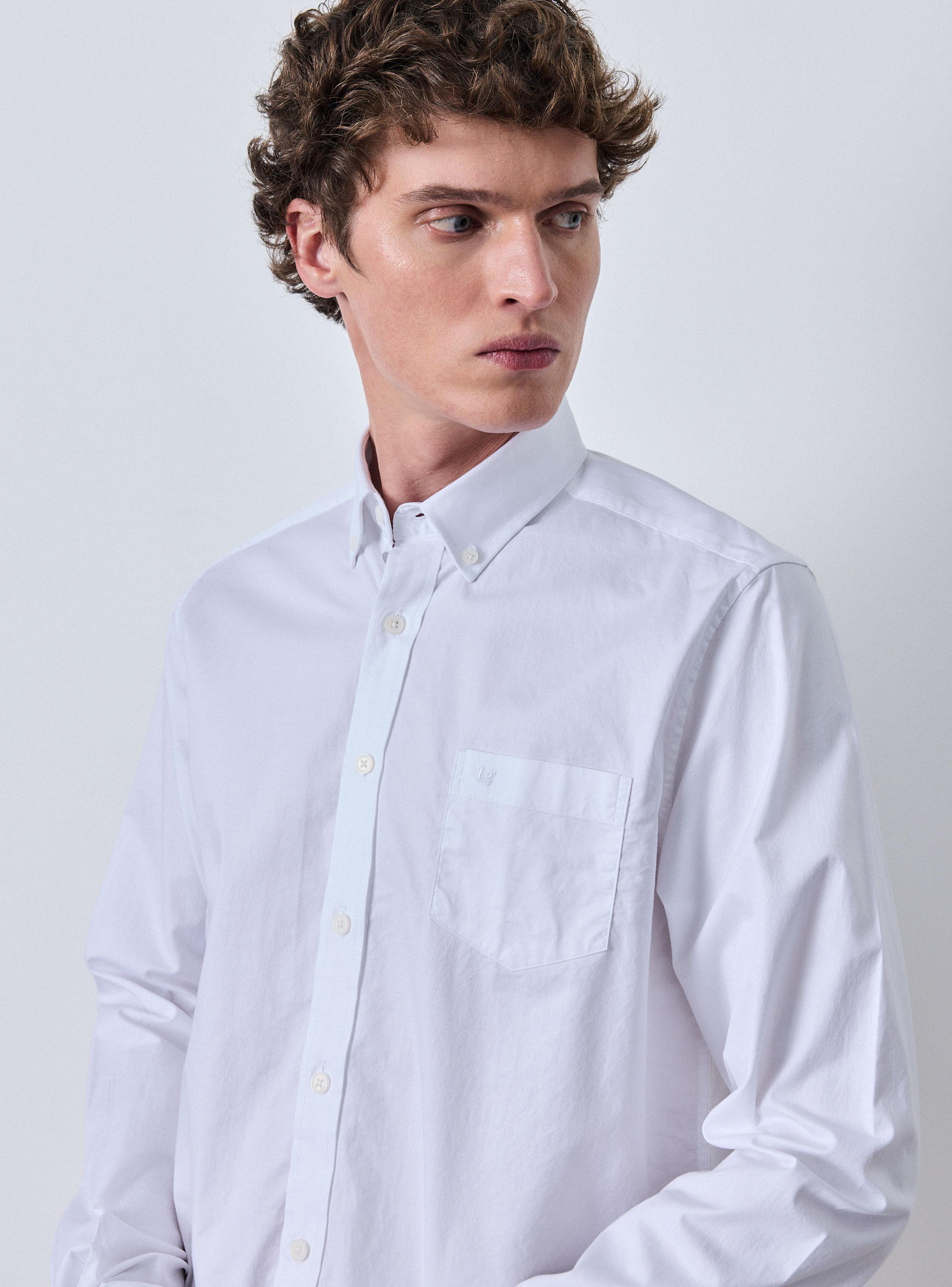 Camisa Poplin Algodón Bolsillo-2