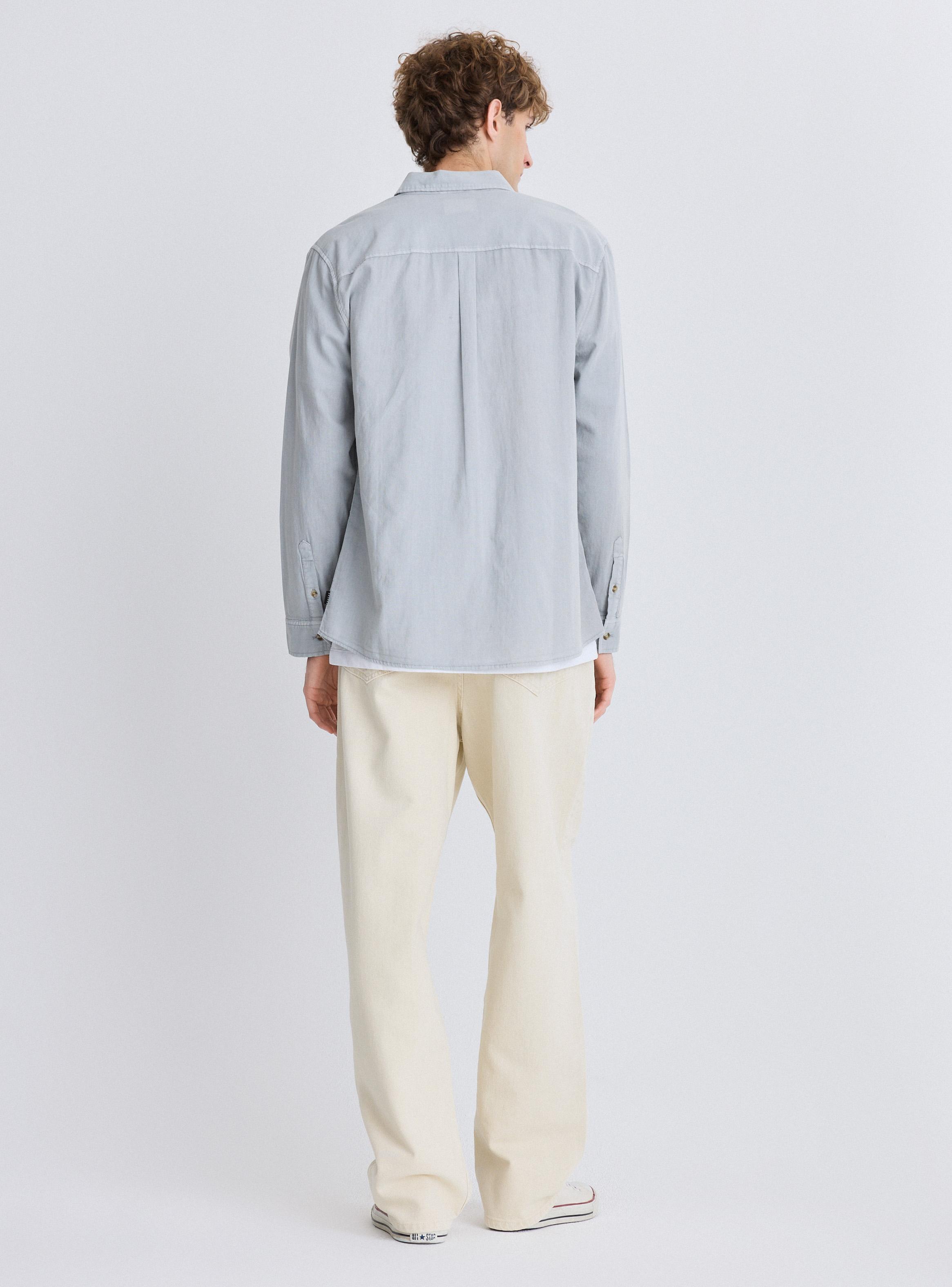 Camisa Lino Manga Larga-5