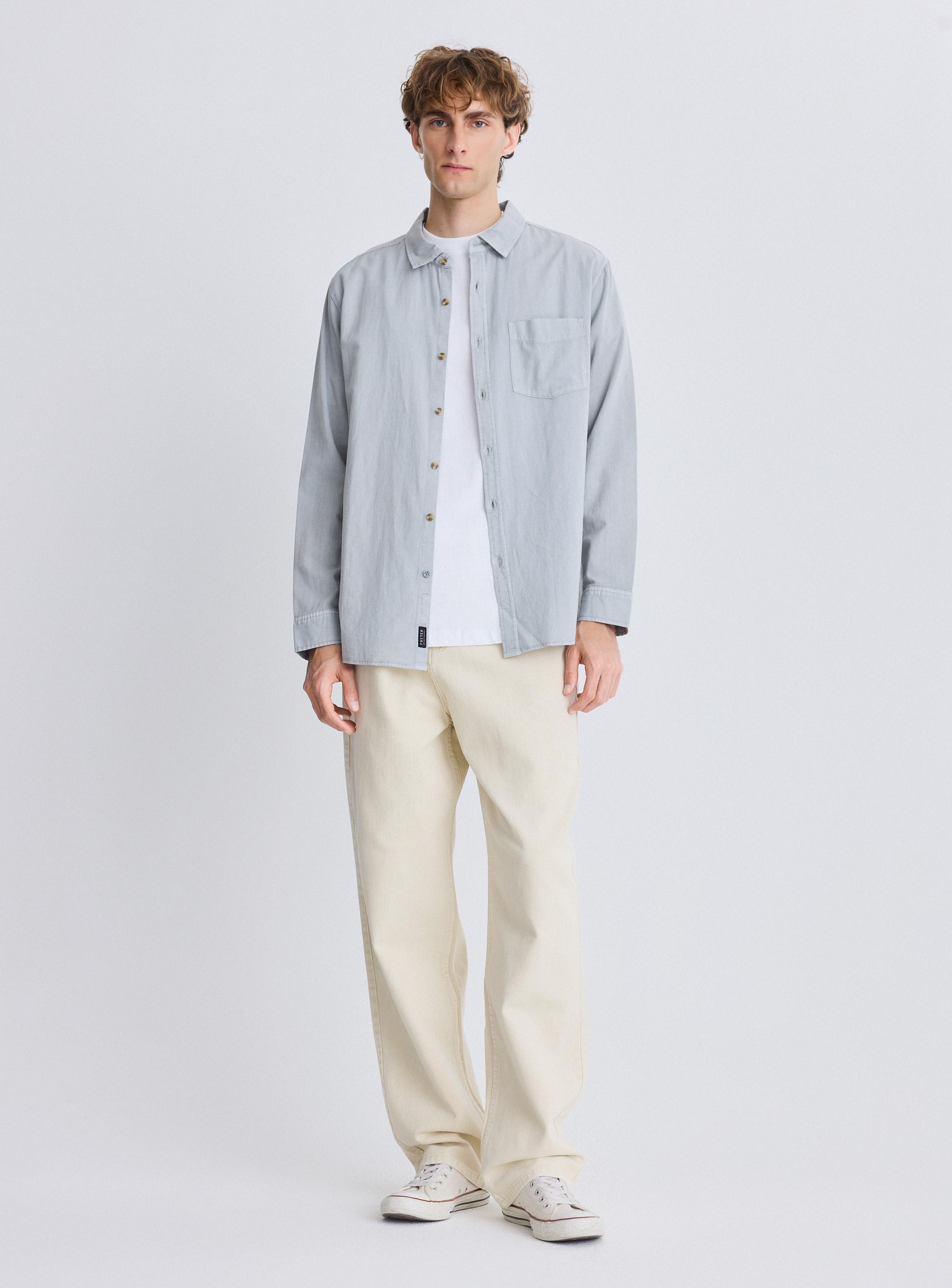 Camisa Lino Manga Larga-4