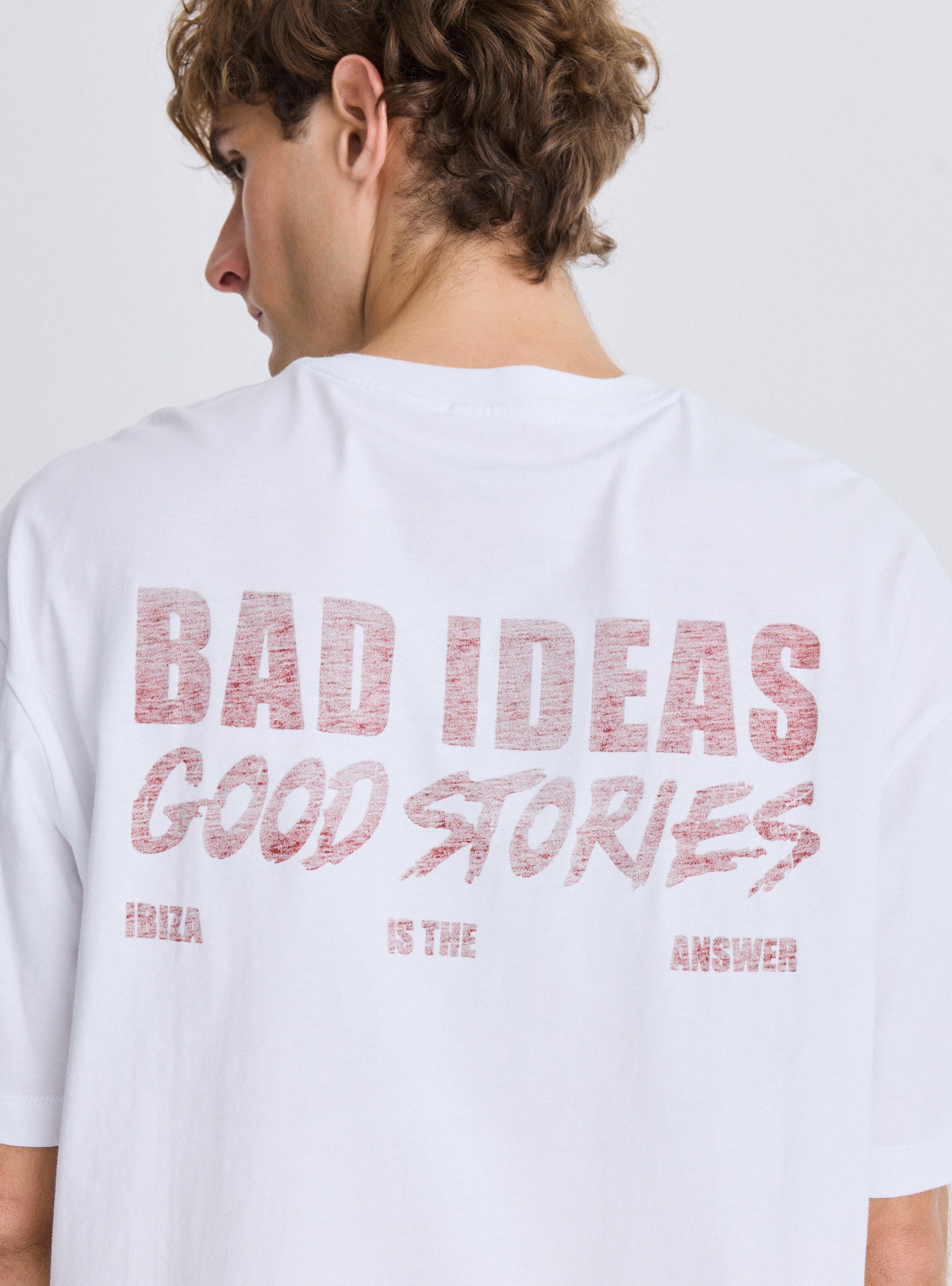 Polera Cuello Polo Manga Corta Oversize Estampado-3