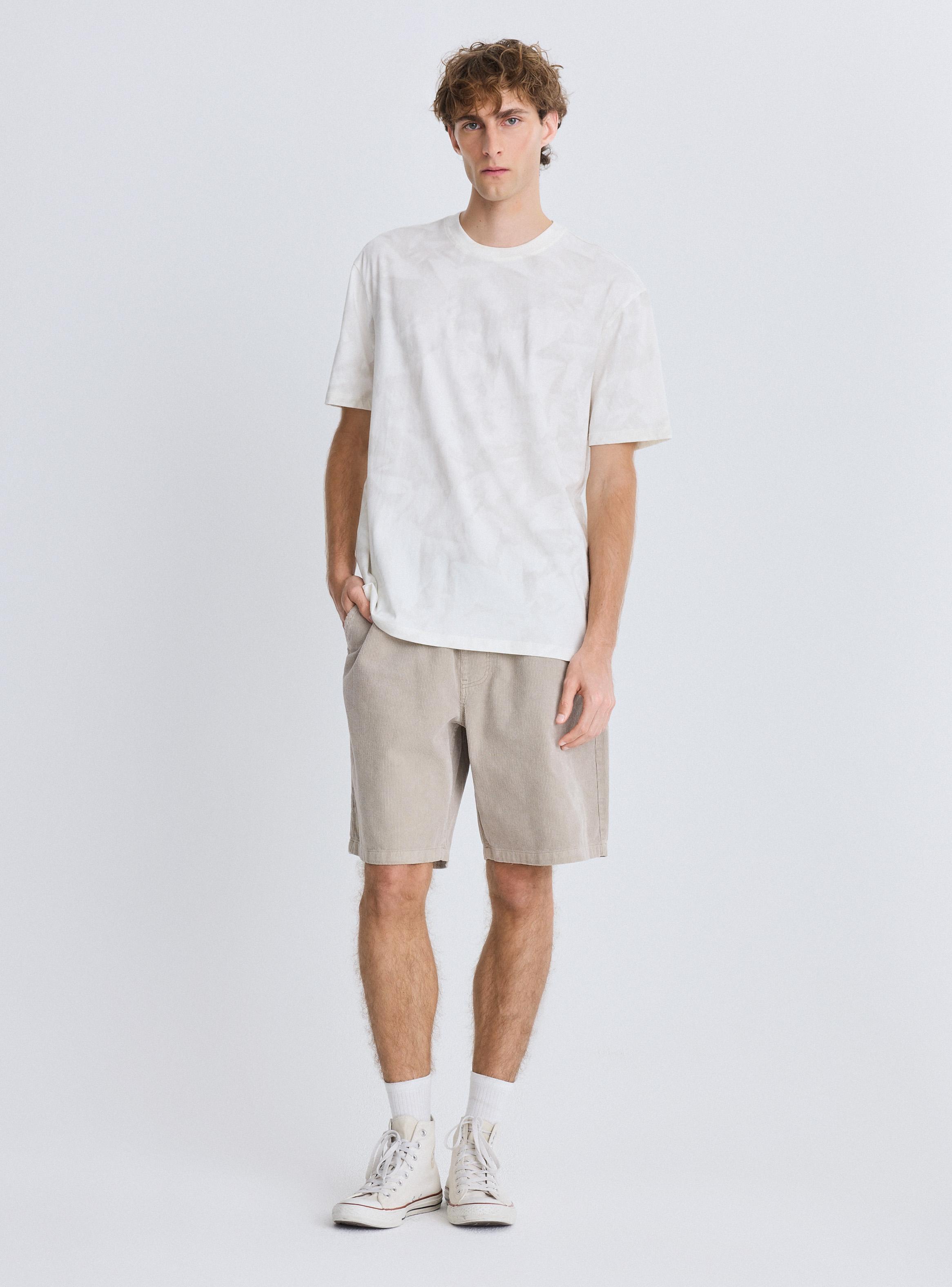 Polera Cuello Polo Manga Corta Estampada-4