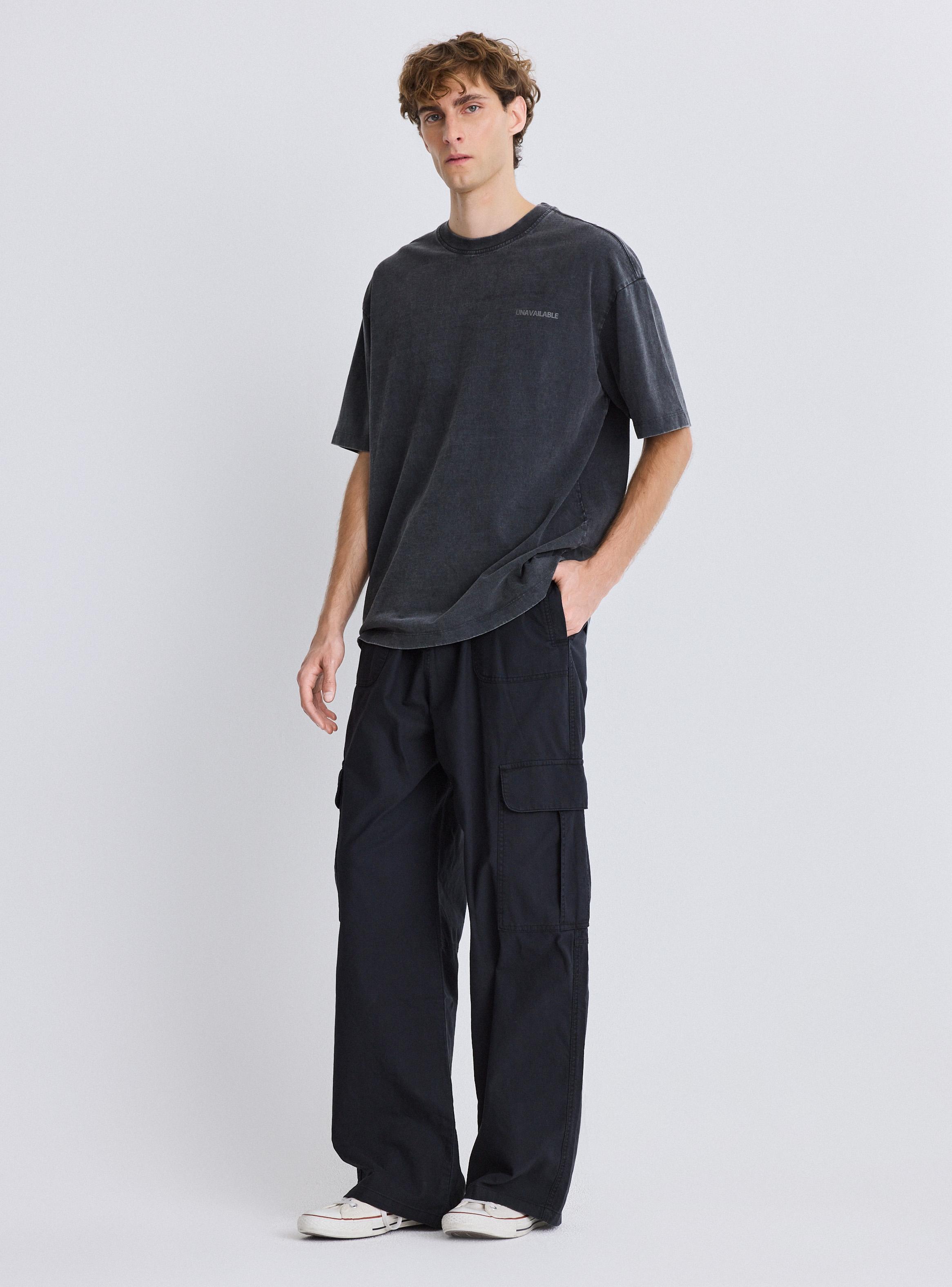 Polera Cuello Polo Manga Corta Oversize Estampado Espalda-4