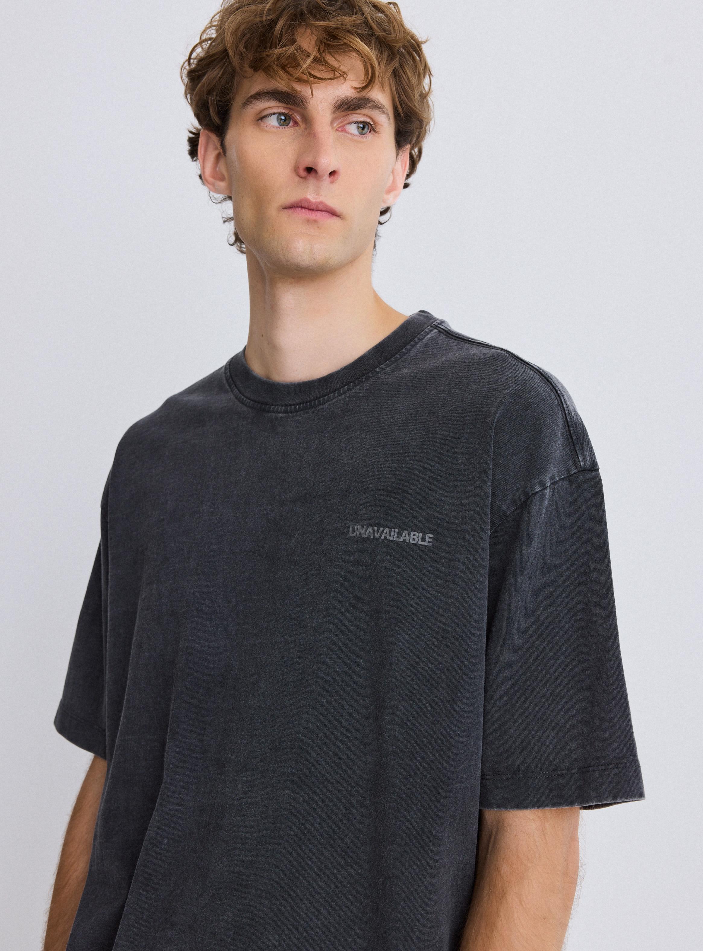 Polera Cuello Polo Manga Corta Oversize Estampado Espalda-2