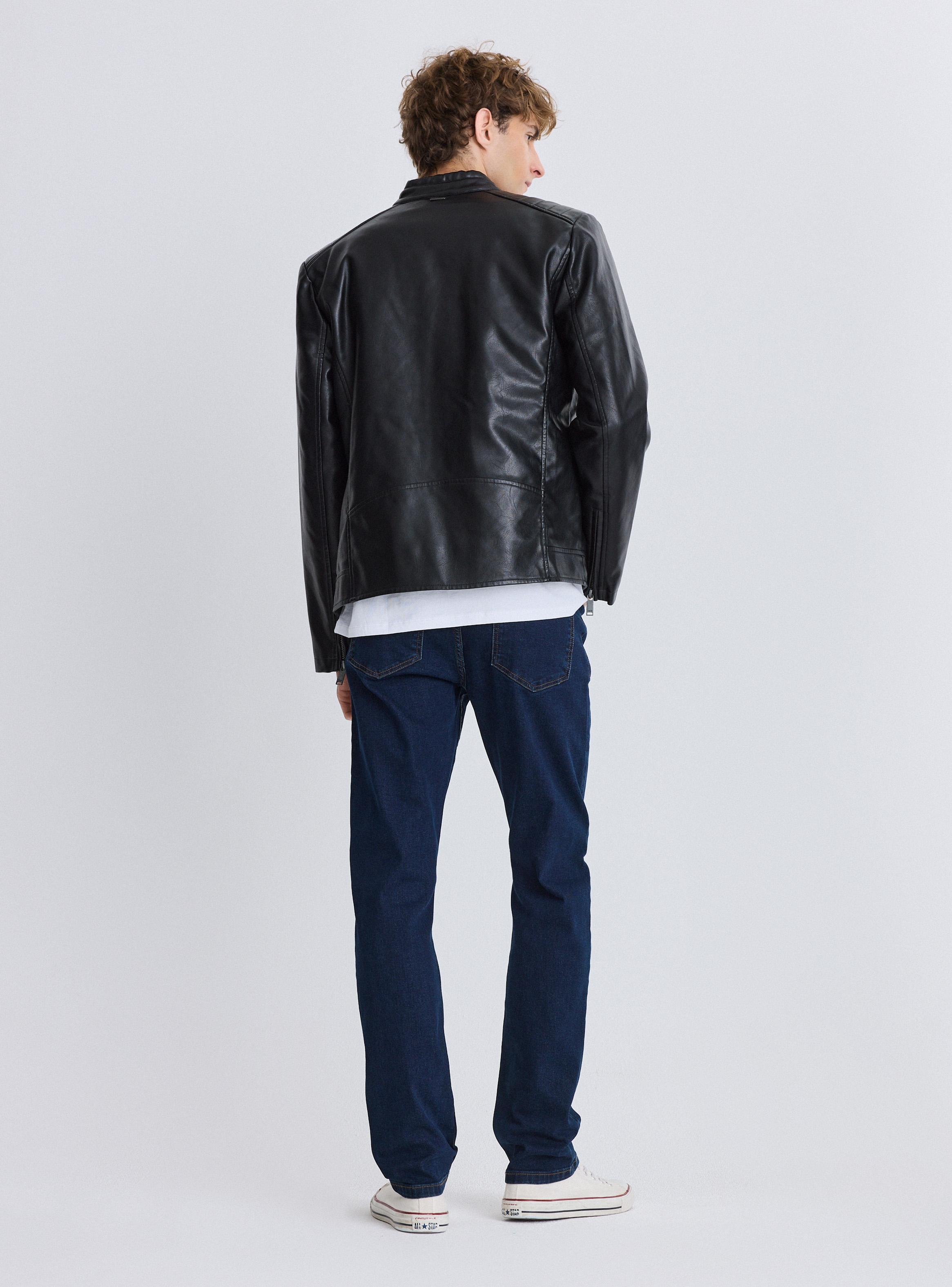 Chaqueta Cuero Sintético-5