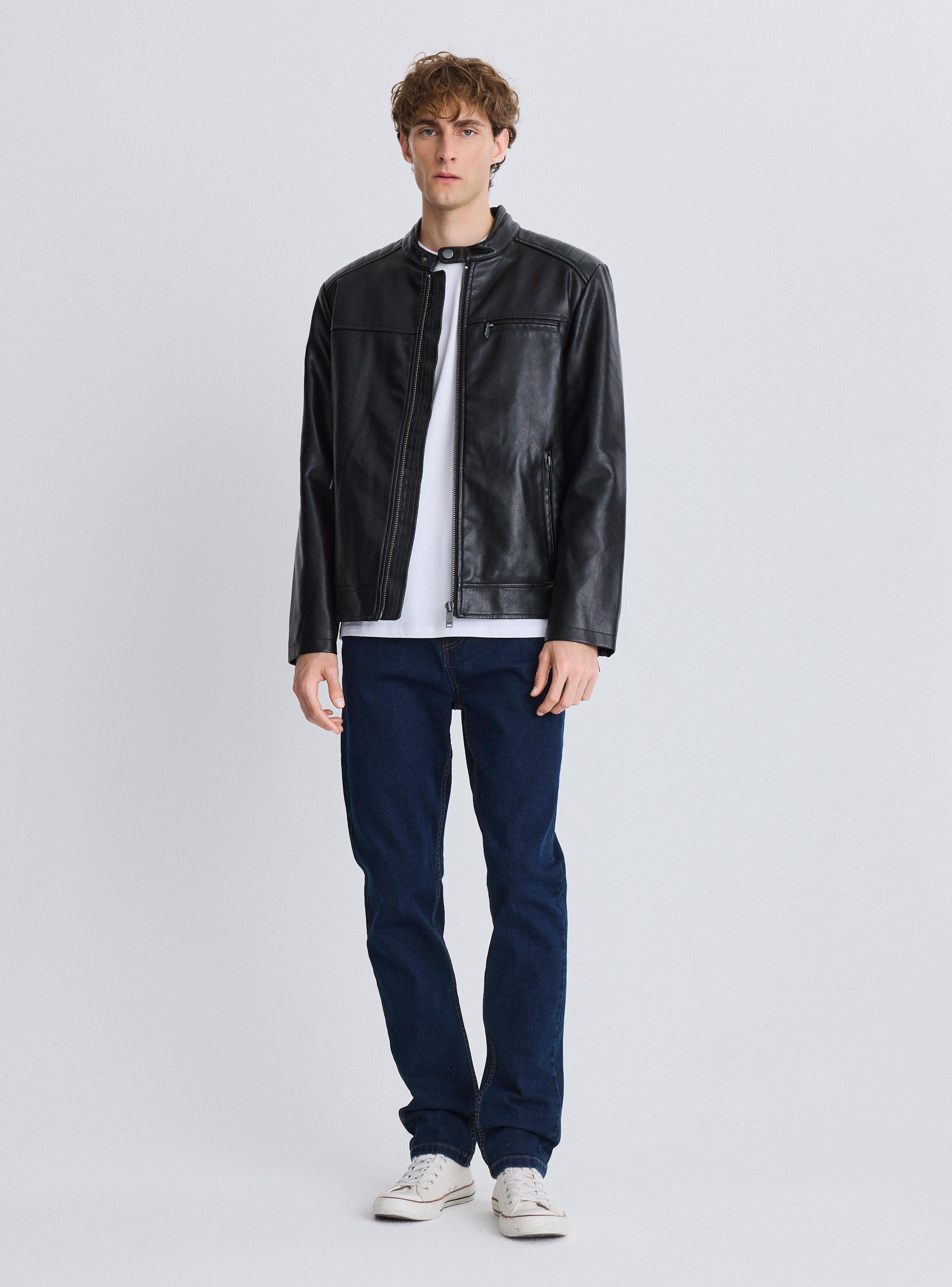 Chaqueta Cuero Sintético-4