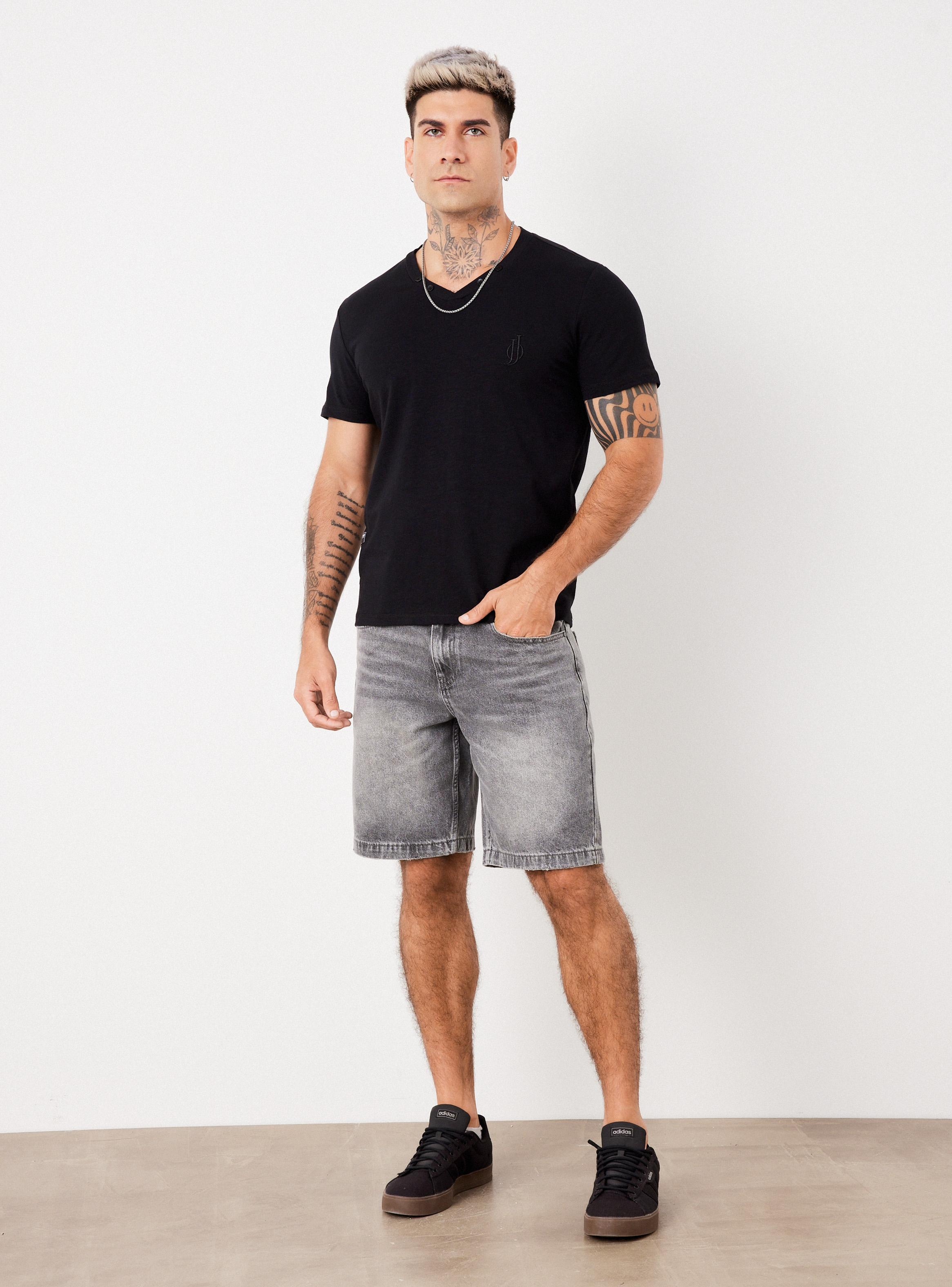 Polera Cuello V Grueso de Botones-4