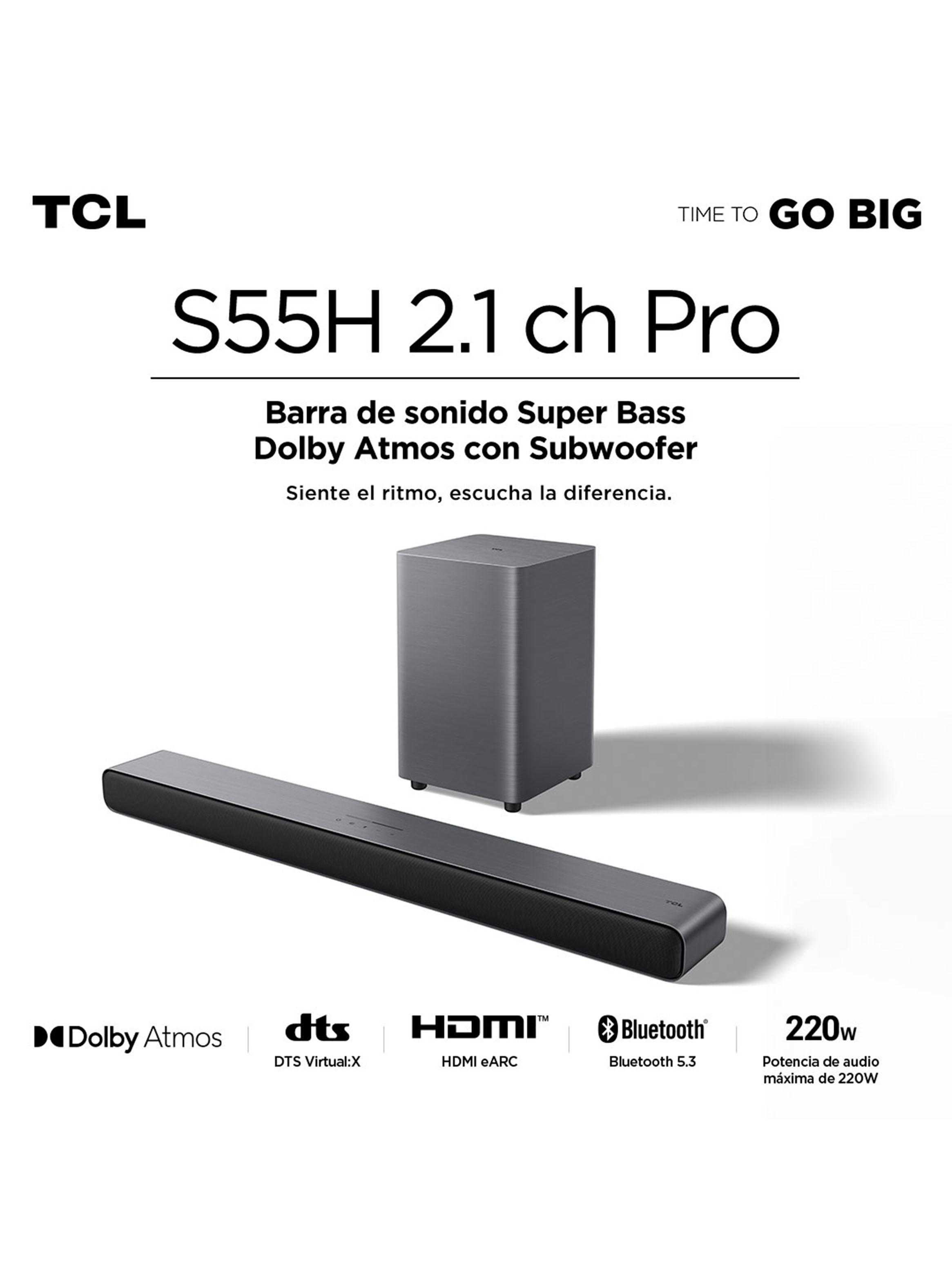 Soundbar S55H 2.1 ch Pro 220 W + Subwoofer-2