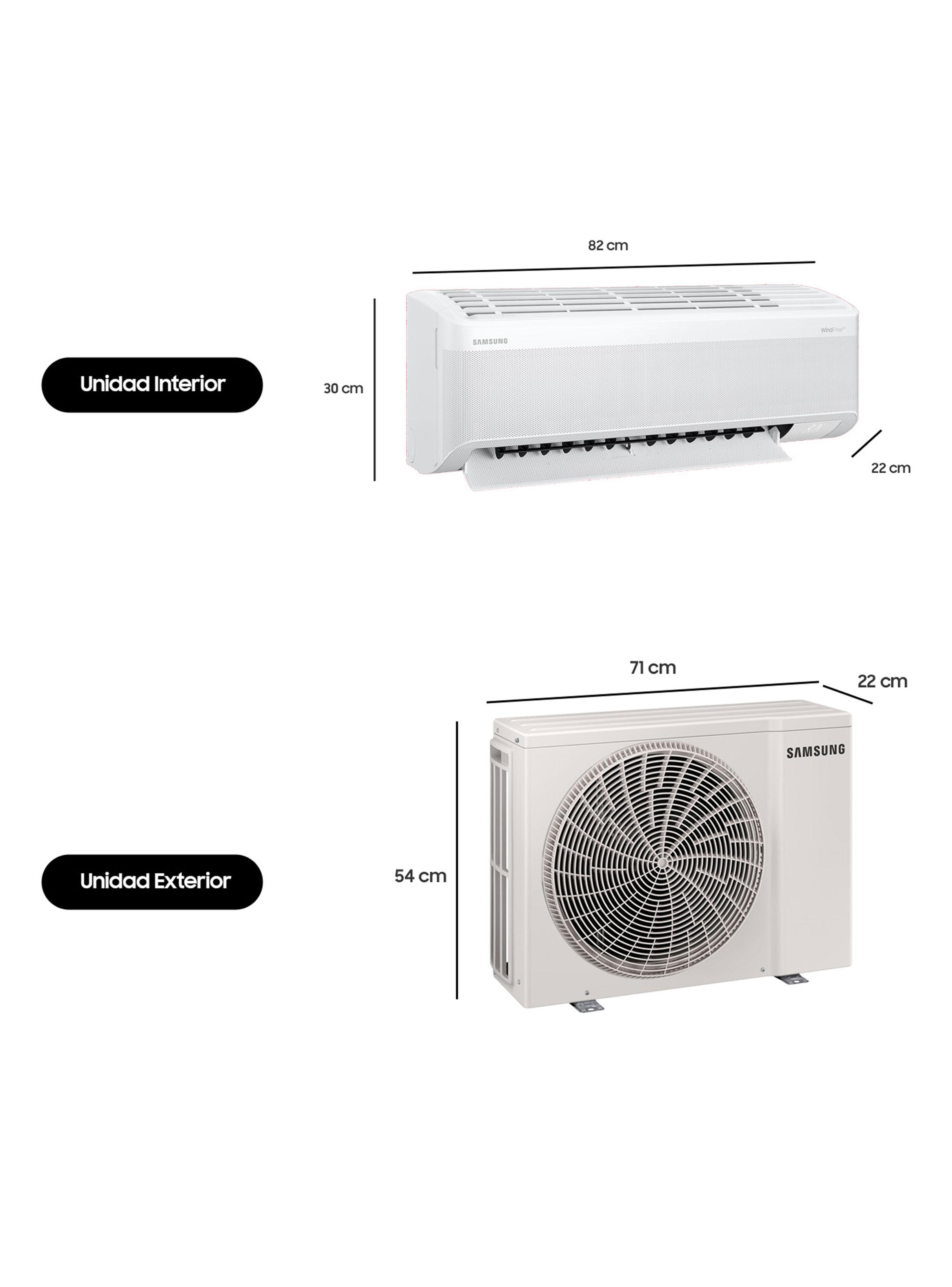 Aire Acondicionado Split Muro Wind Free Inverter 9000 BTU-1