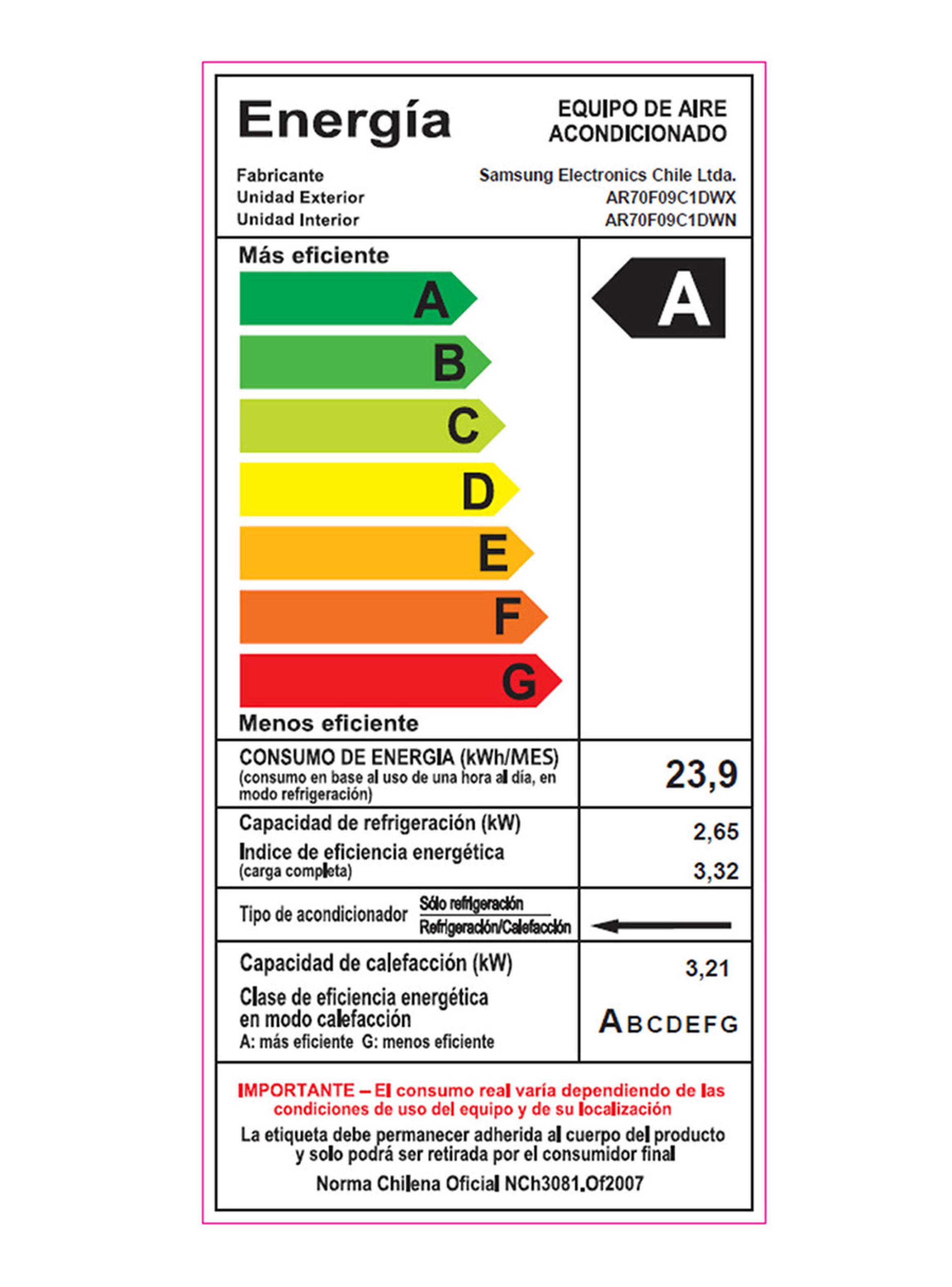 Aire Acondicionado Split Muro Wind Free Inverter 9000 BTU-7