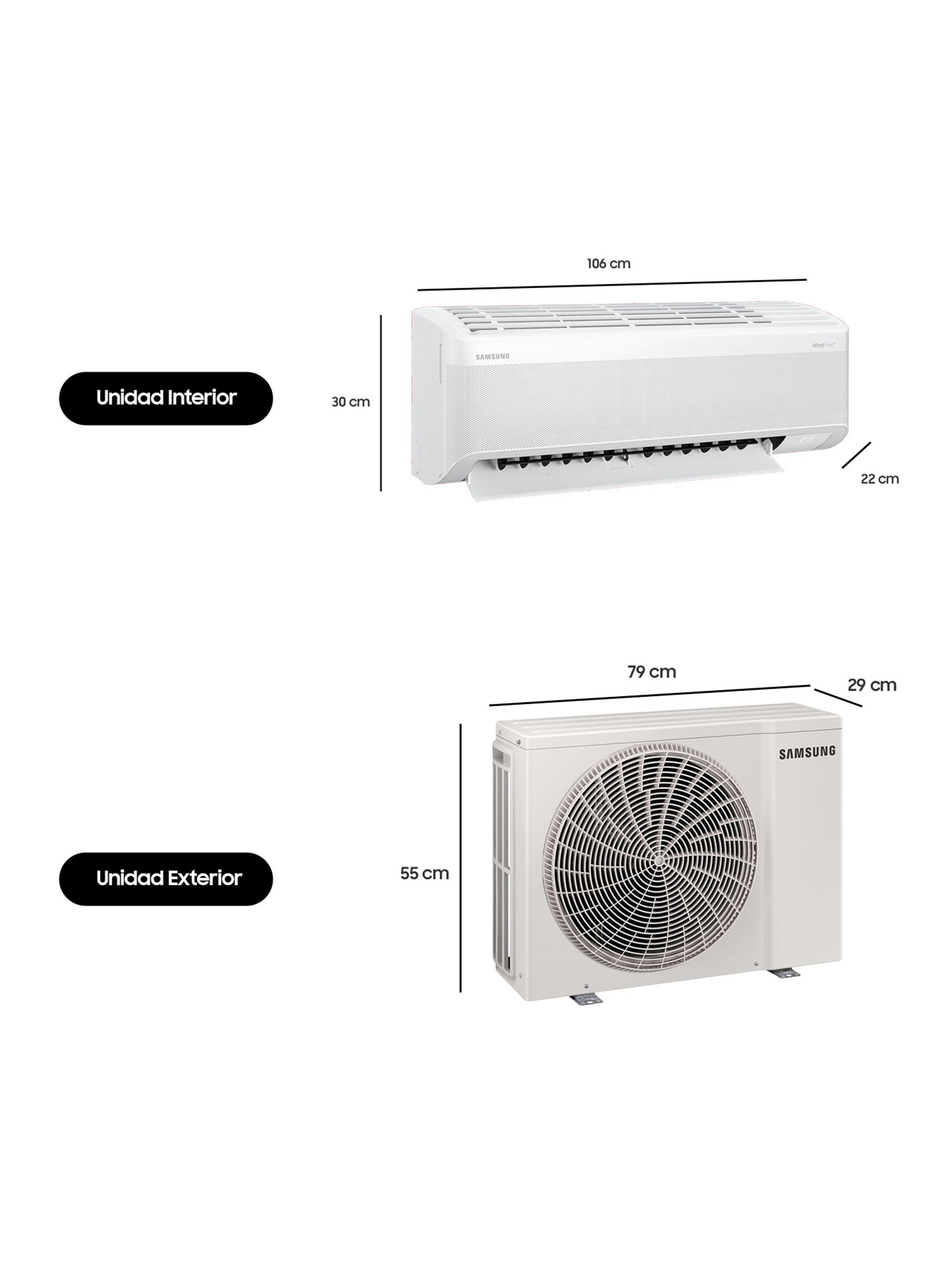 Aire Acondicionado Split Muro Wind Free Inverter 18000 BTU AR70F18C1DW/ZS-1