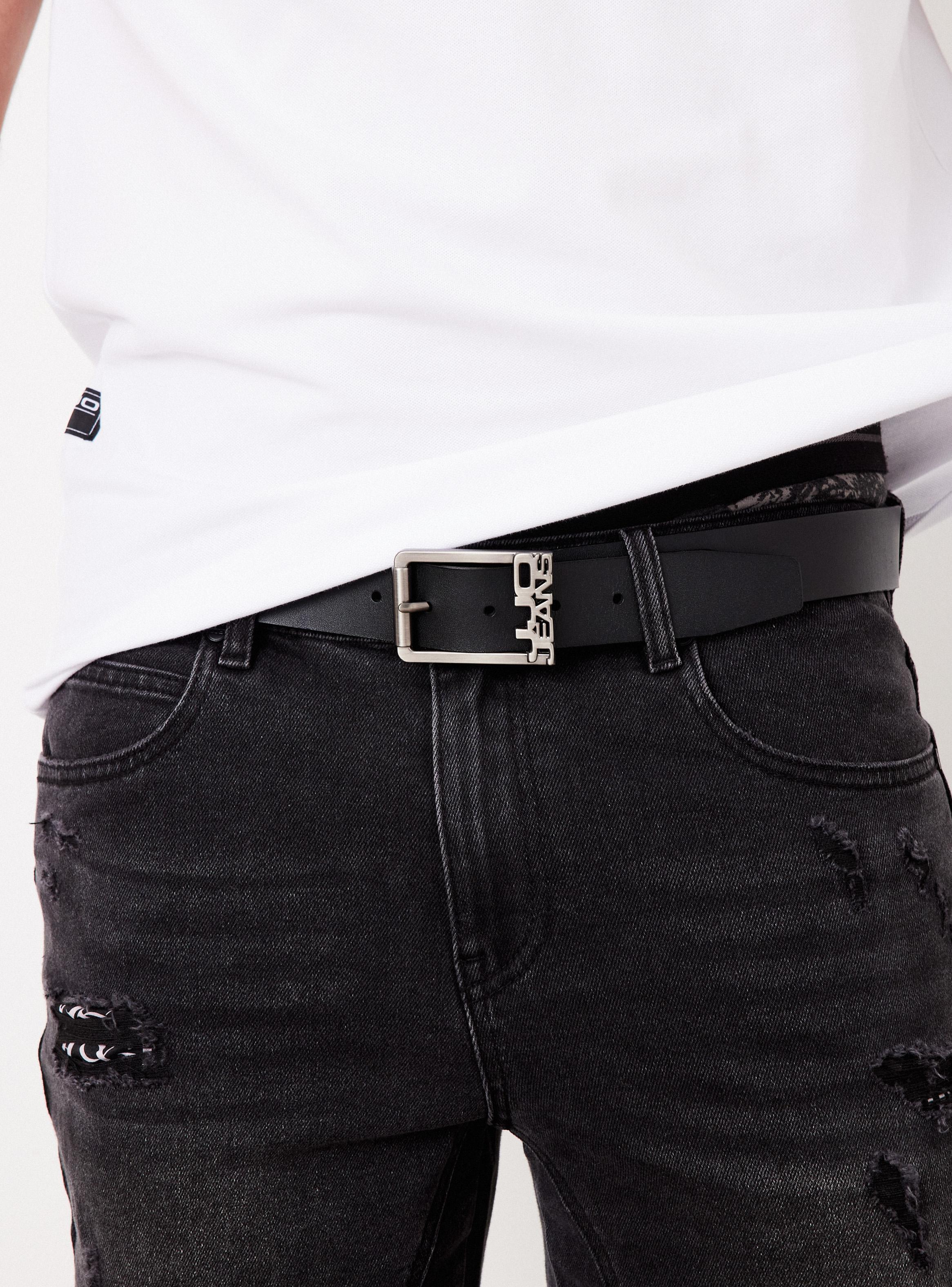 Cinturón Cuero Hebilla Logo Calado-4