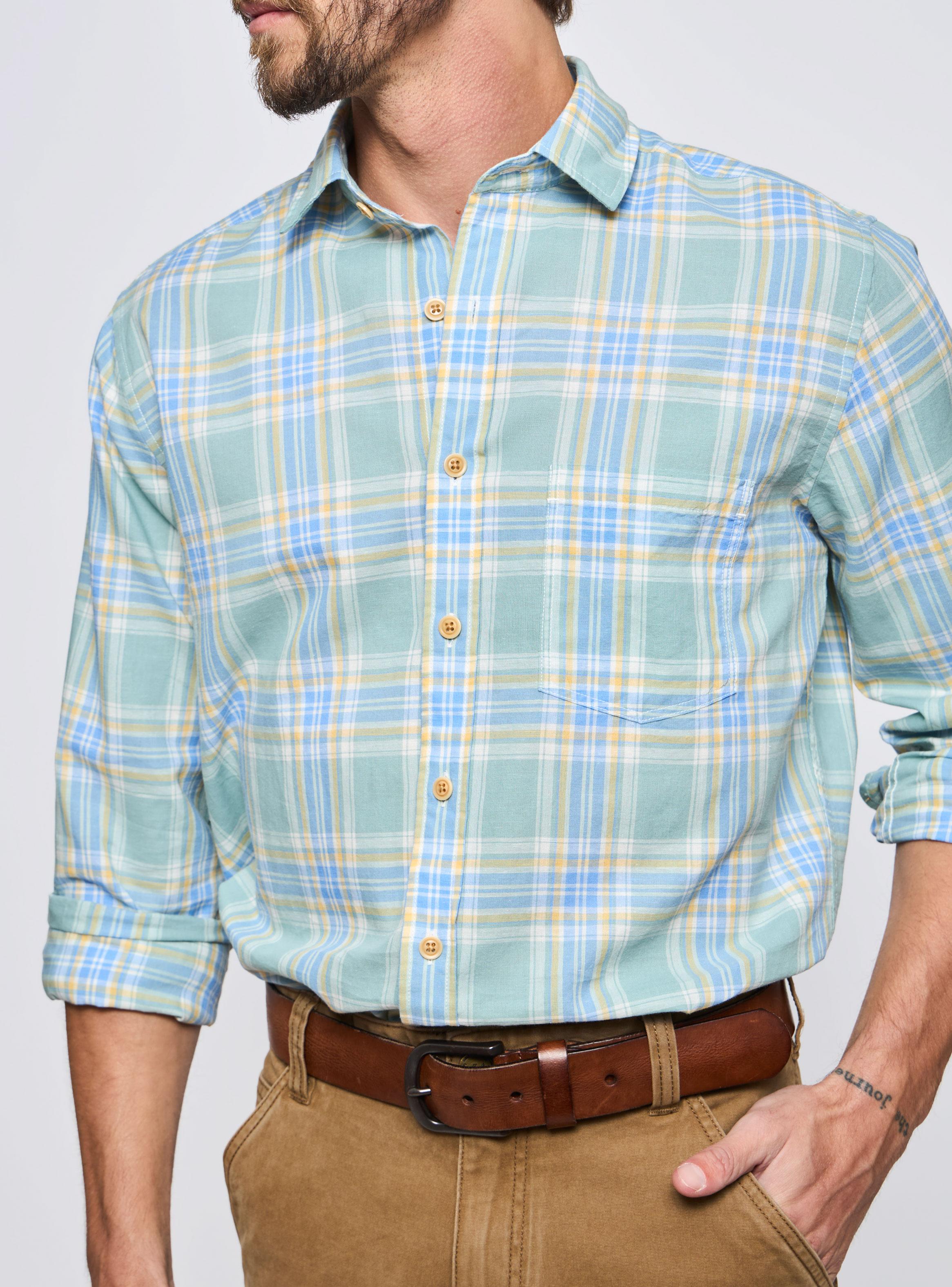 Camisa Cuadros Botón Regular Fit-2