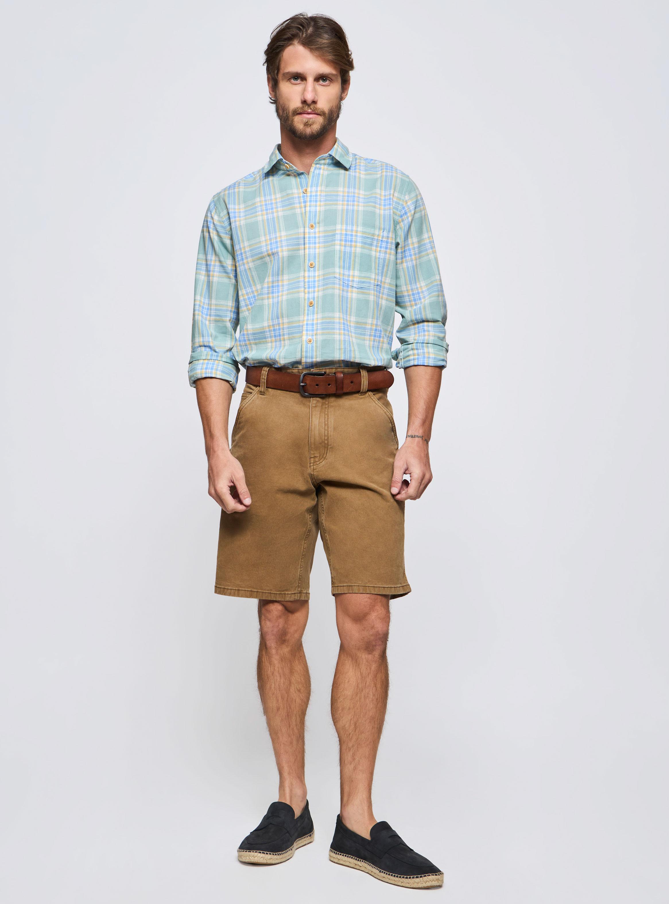 Camisa Cuadros Botón Regular Fit-3